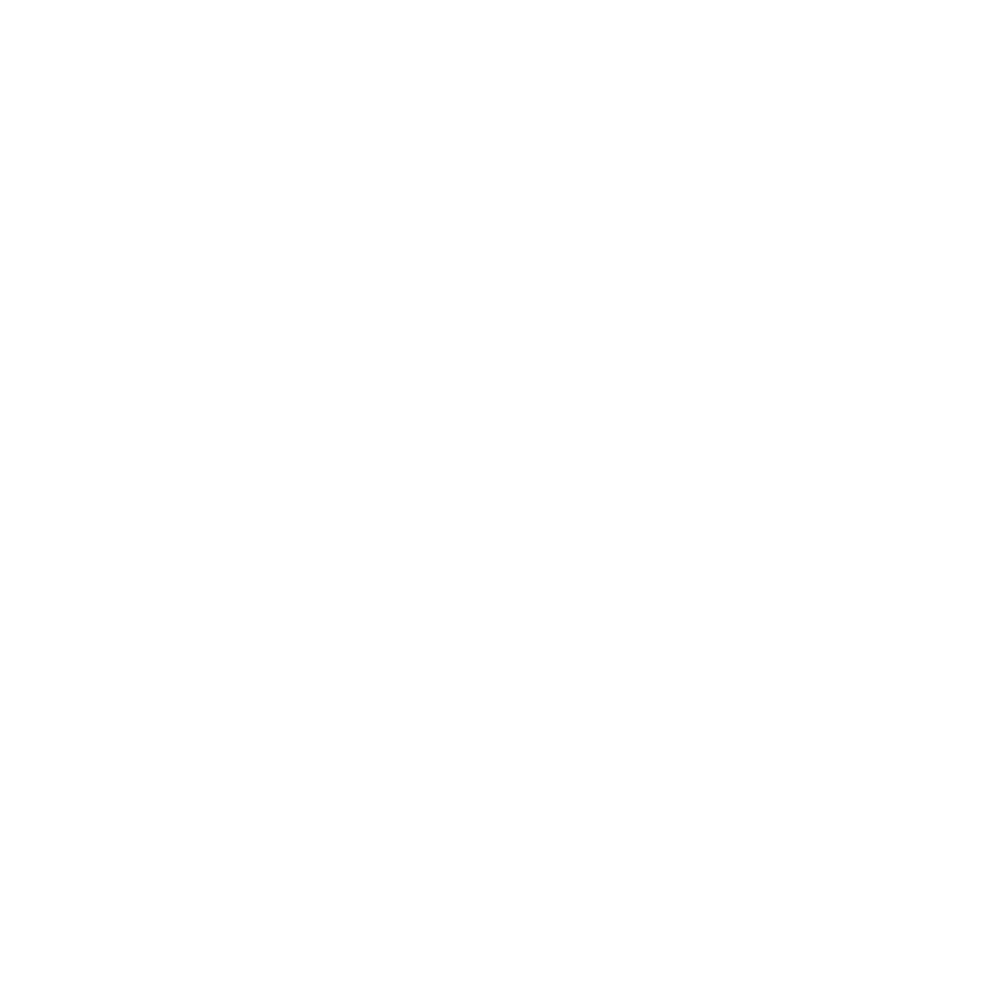 White line drawing of three pine trees within a circle on a black background.