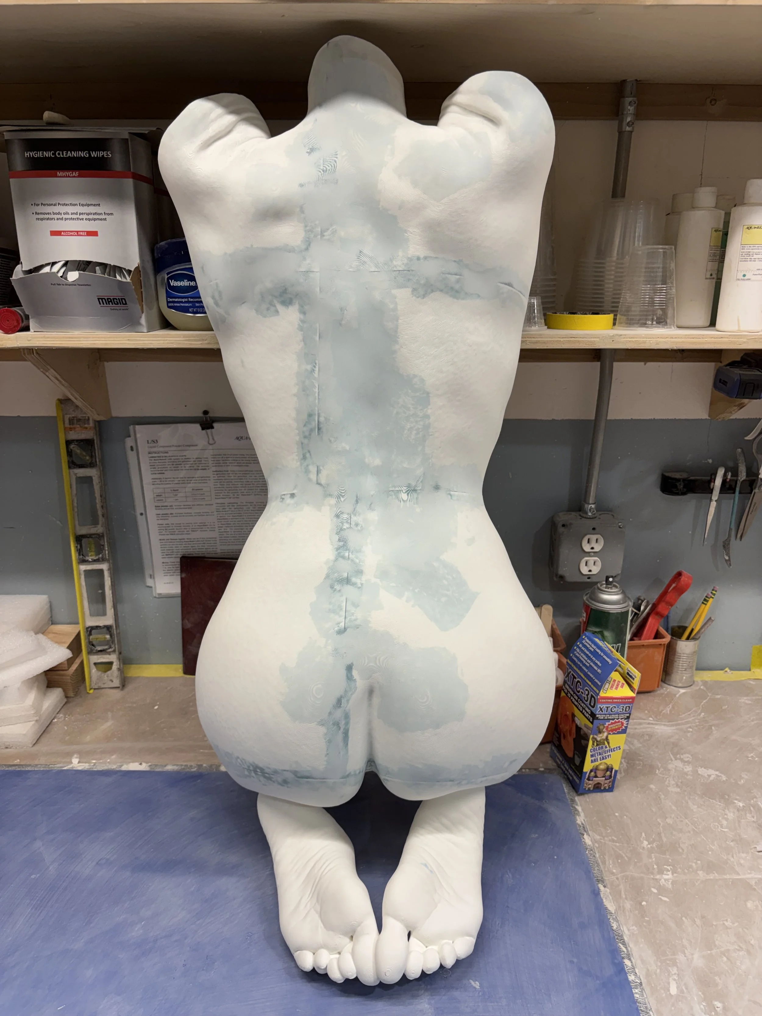 3D Printed Back Fragment for mold making;
Artist: Carole Feuerman,
Creative Director: Eduardo Delacruz