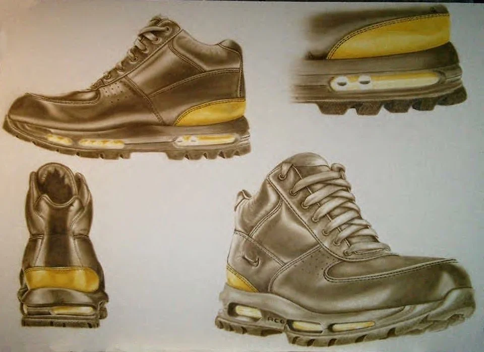 Nike Concept Design
Client: UPS
Illustration: Eduardo Delacruz, Mixed media