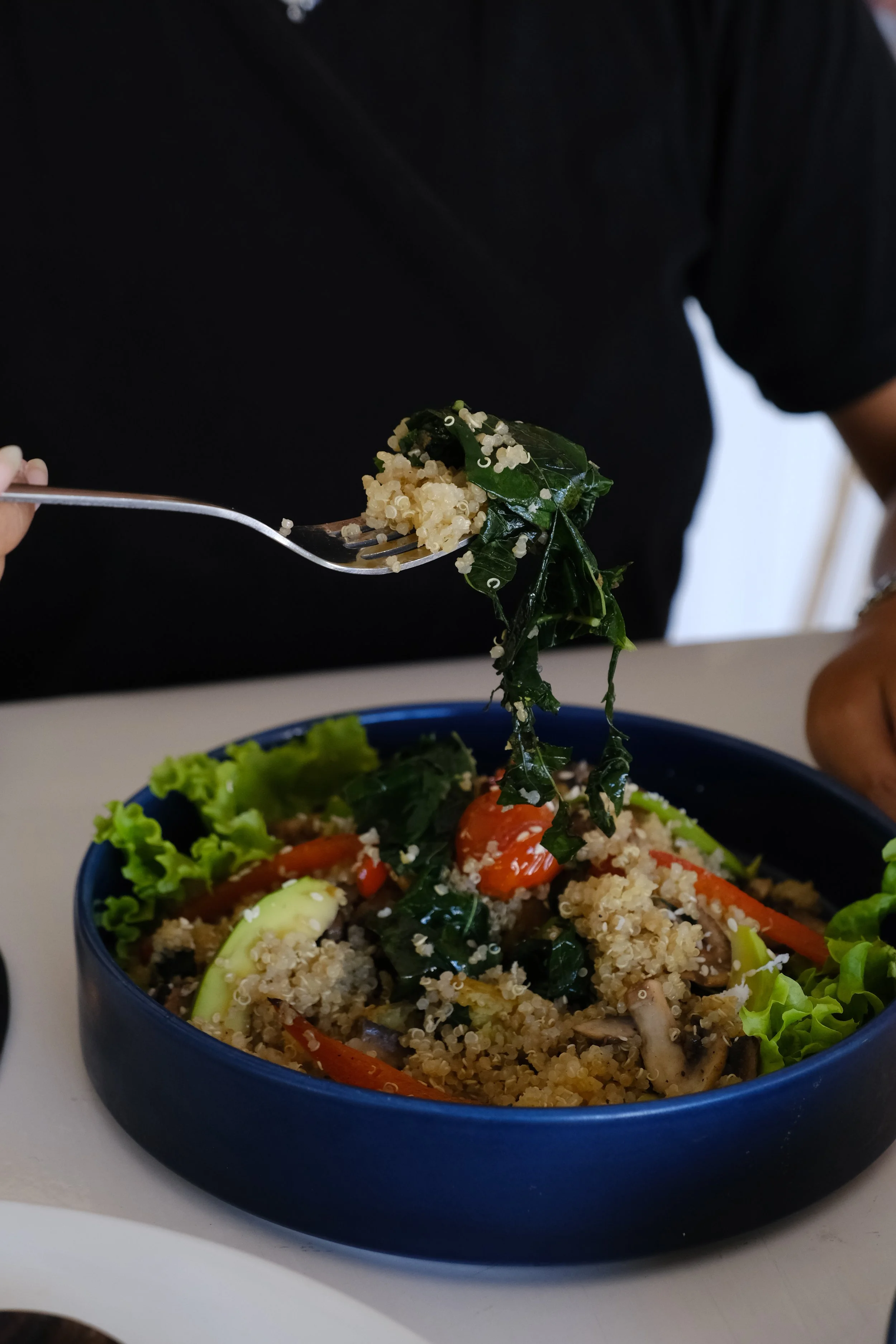 Unity Cafe Bali offers a Quinoa bowl that is healthy, delicious and popular with our customers.