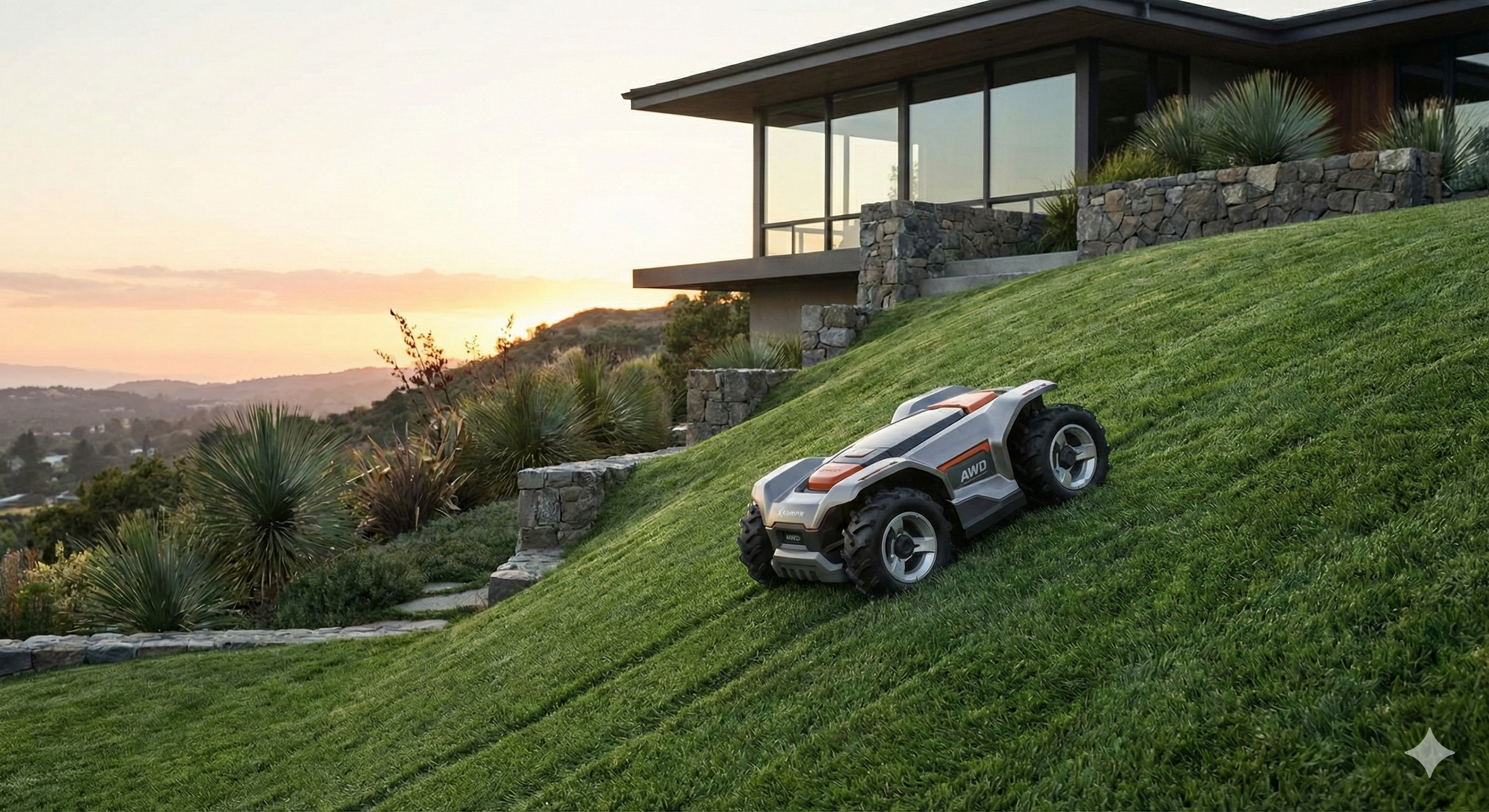 Effortless Lawn Perfection: Robot Mowing Subscription (All Terrain Package)