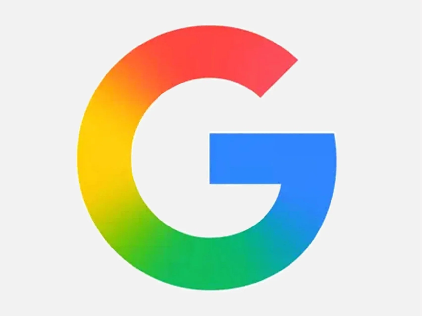 Google logo with a colorful G made of red, yellow, green, and blue segments.