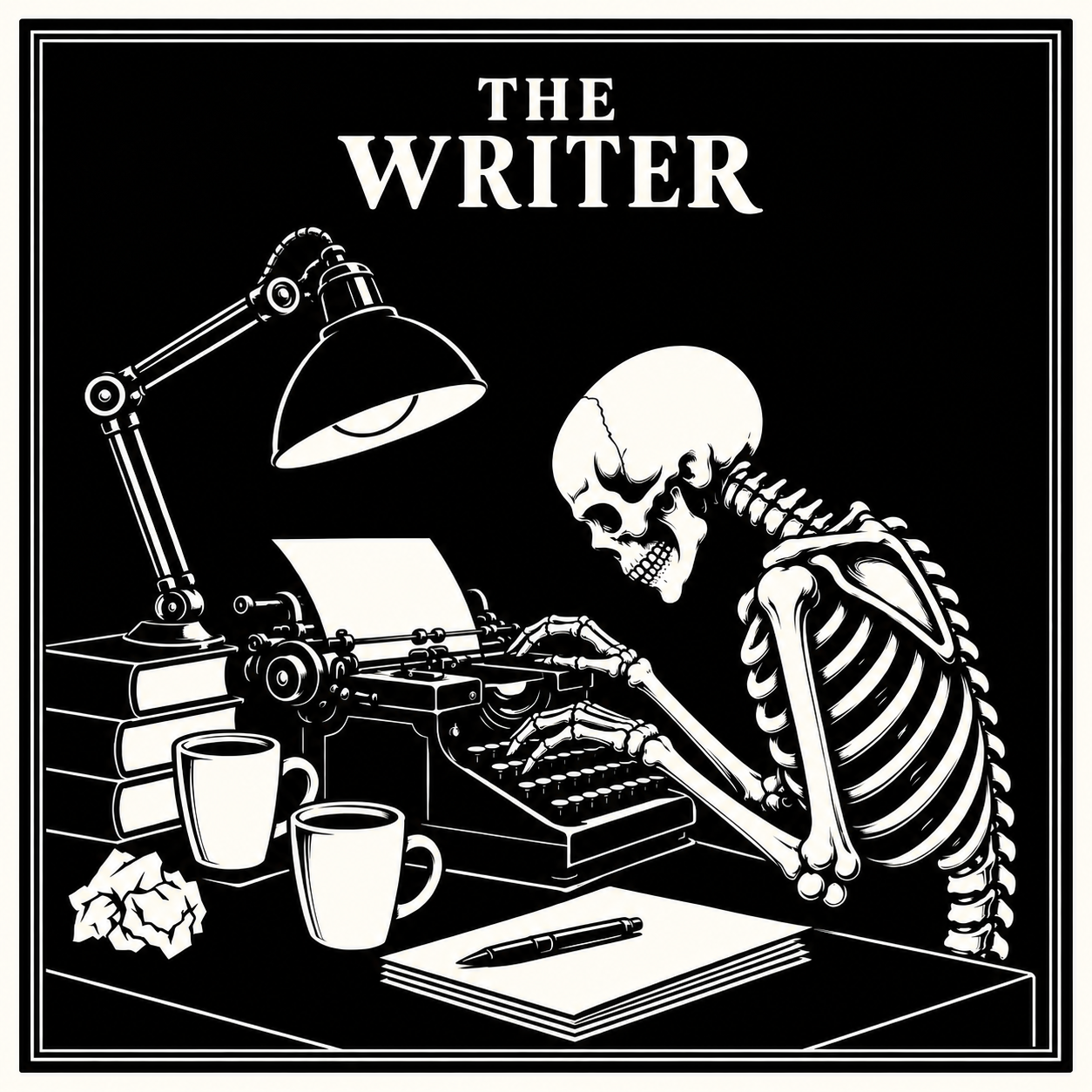 The Writer: After Dark Vinyl Sticker