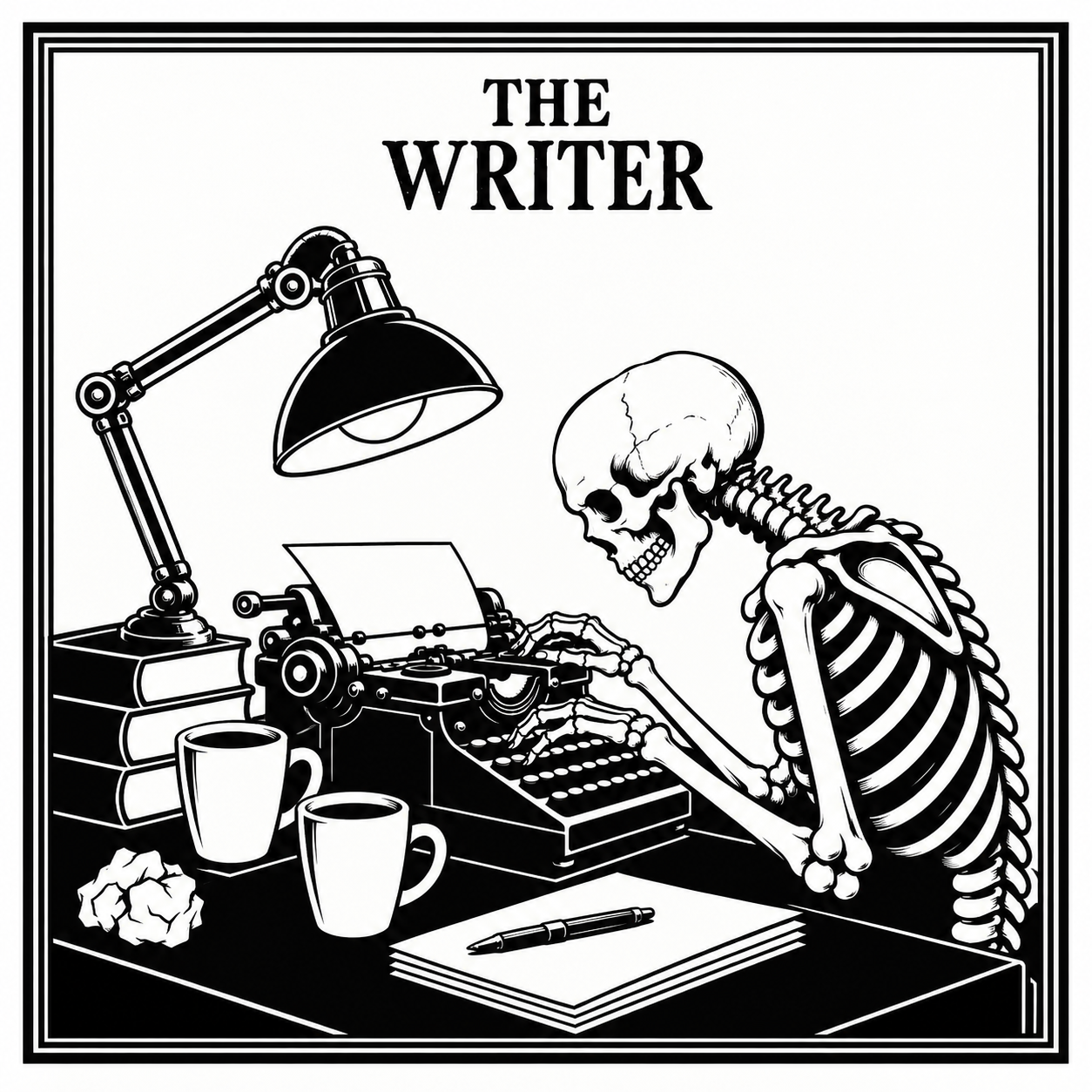 The Writer: Daylight Vinyl Sticker