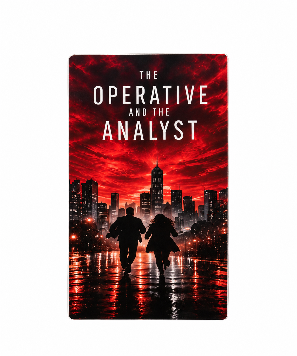 The Operative & The Analyst Book Cover Vinyl Sticker