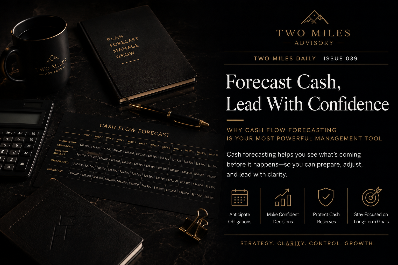 Two Miles Daily — Issue 039 Forecast Cash, Lead with Confidence