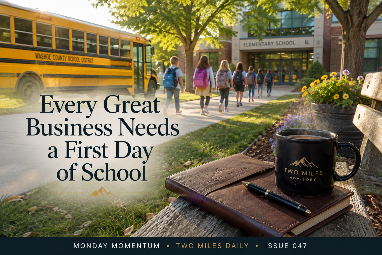 Two Miles Daily — Issue 047 Every Great Business Needs a First Day of School