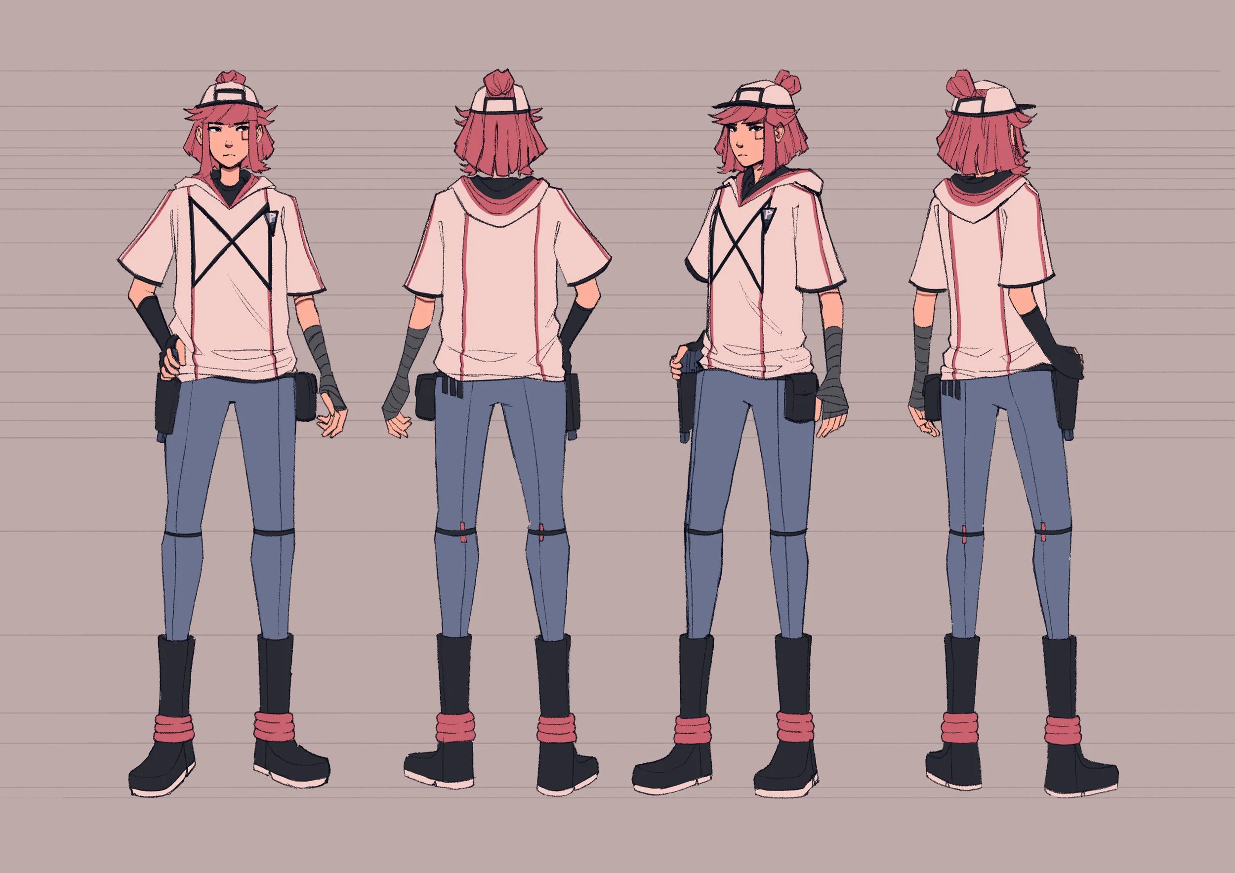 Character sheet du personnage de Lucy pour la BD "GENESIS" par Laurent Degreve aka Neytix.