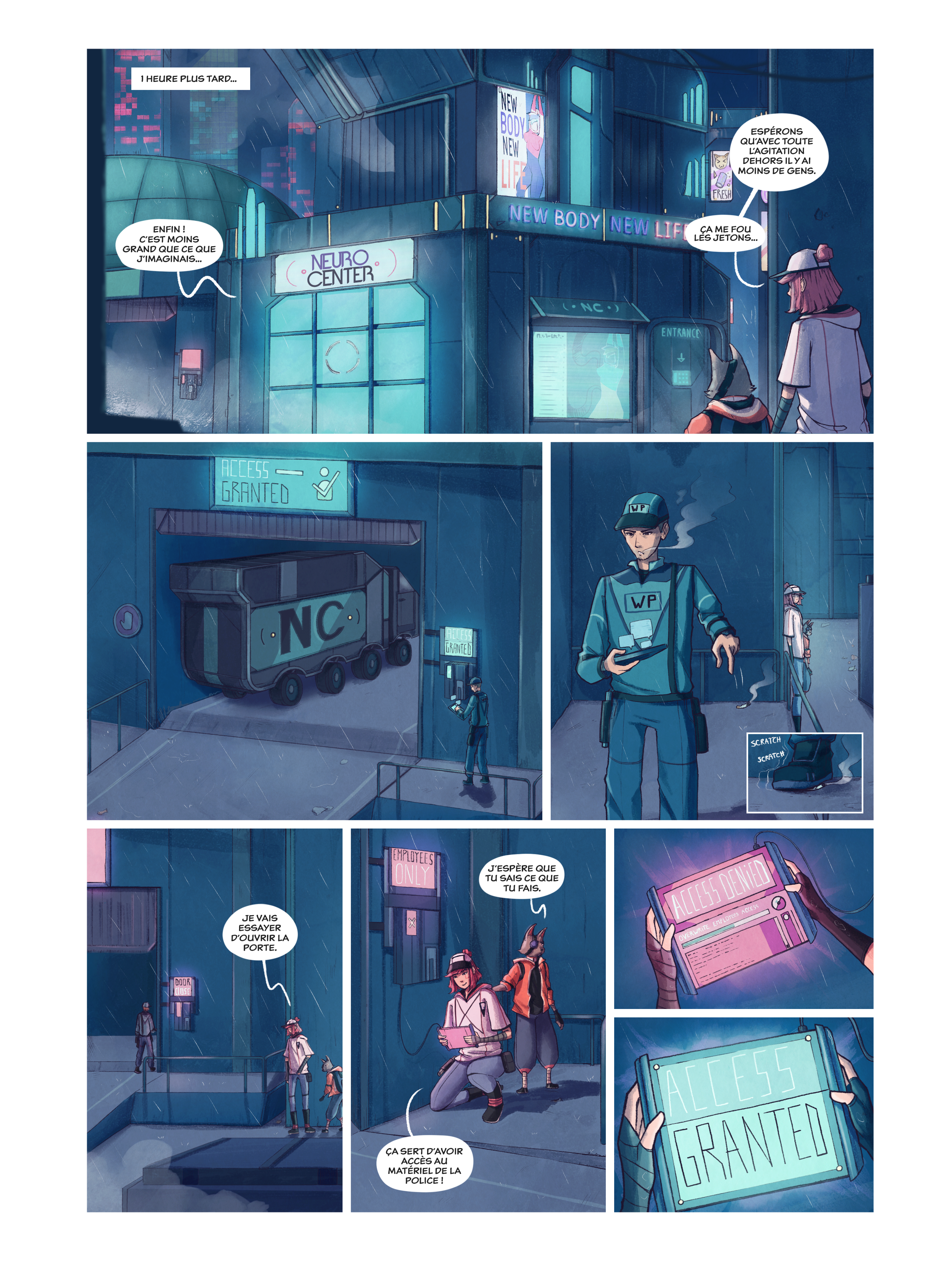 Extrait de planche de la BD "Genesis" par Laurent Degreve aka Neytix.