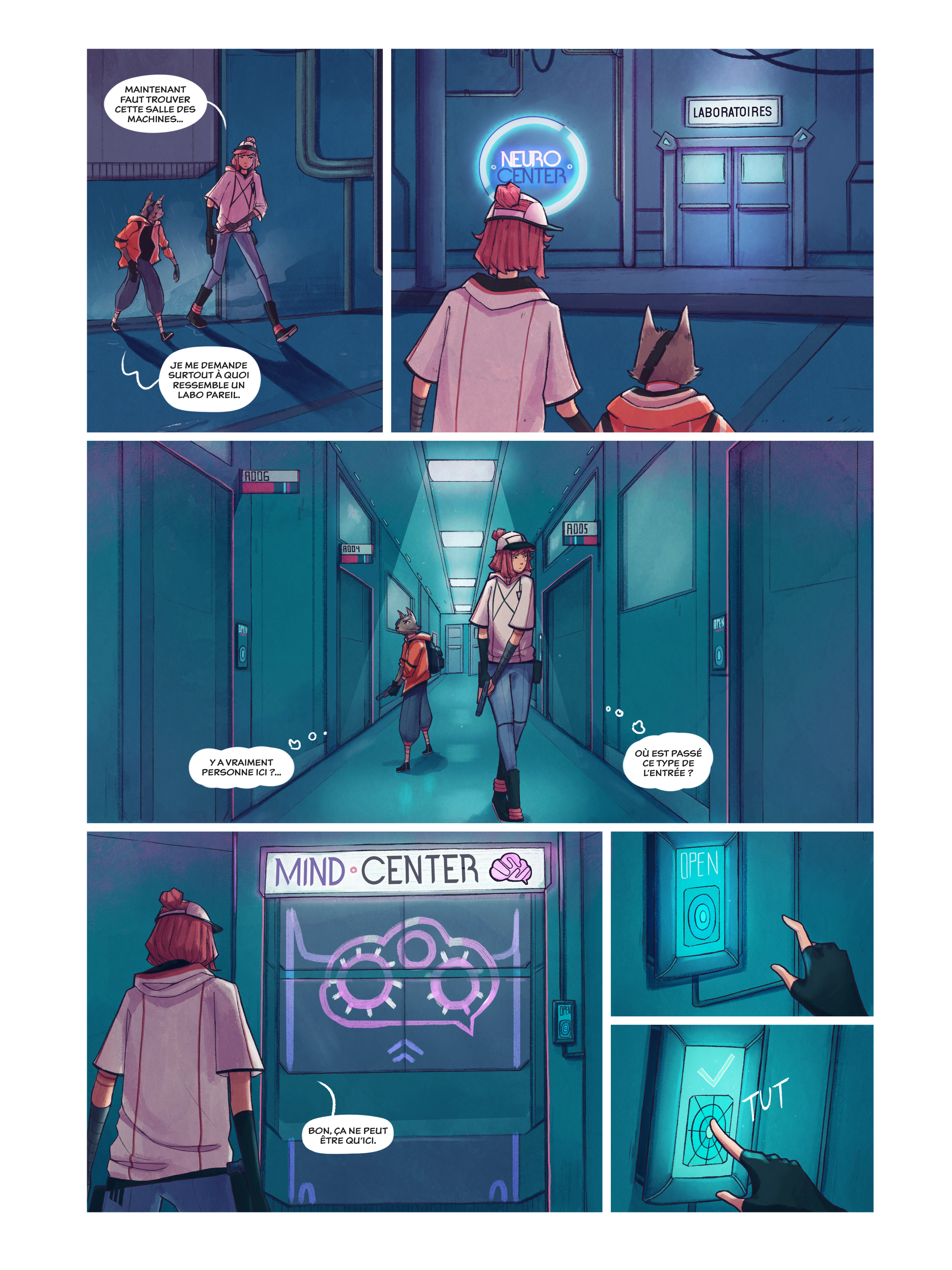 Extrait de planche de la BD "Genesis" par Laurent Degreve aka Neytix.