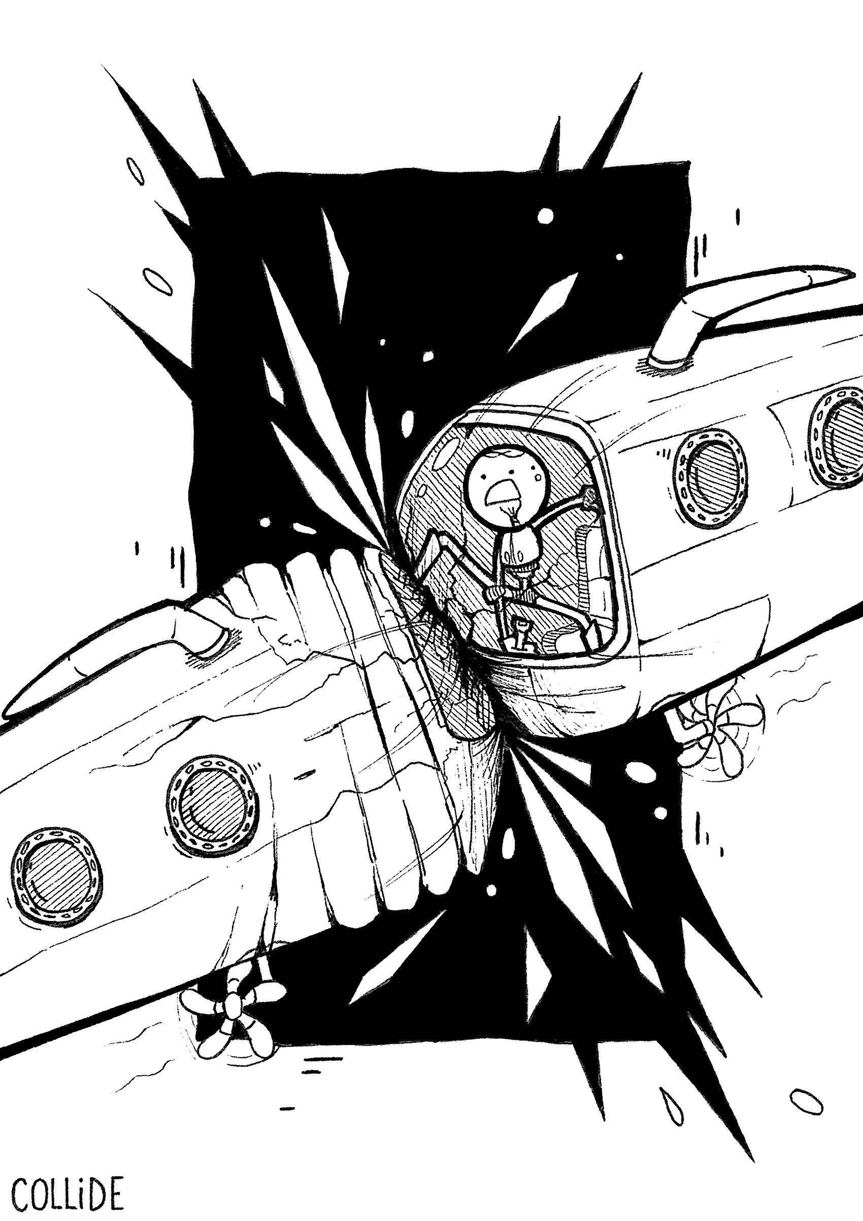 Illustration pour le challenge du Inktober 2021 mettant en scène le personnage imaginé pour le défi, par Neytix.