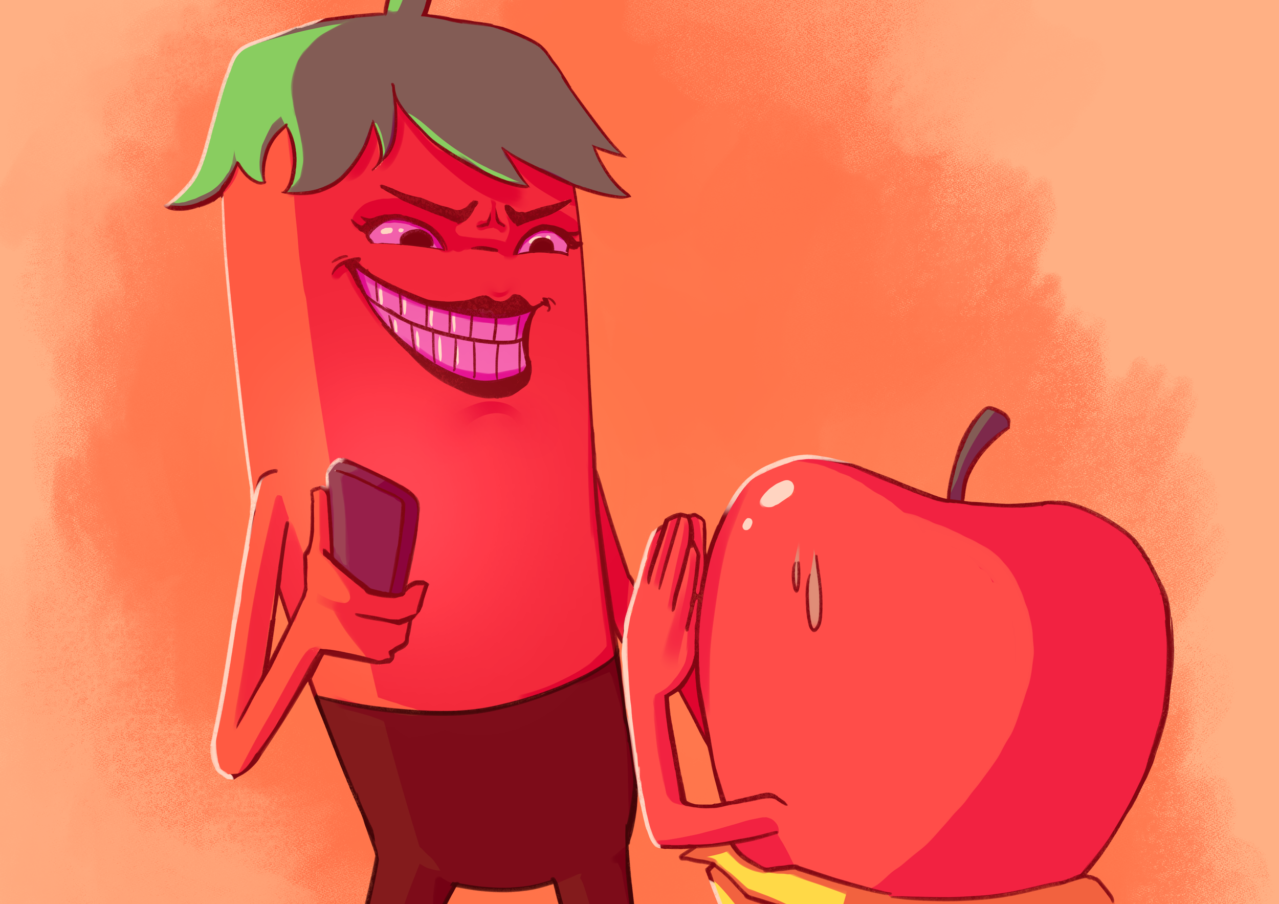 Illustration provenant du livre d'illustration "Johnny Citrus".