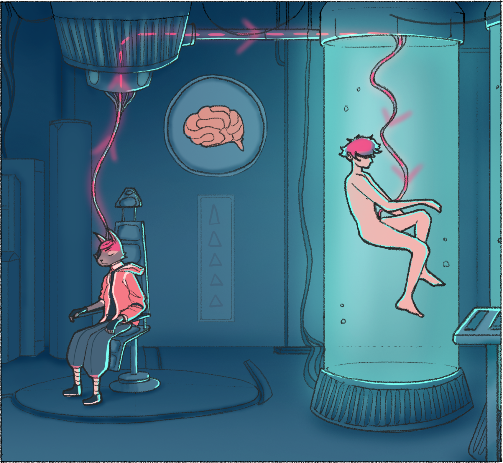 Case du storyboard colorée utilisée pour le pitching de l'histoire de la BD "GENESIS" par Laurent Degreve aka Neytix.