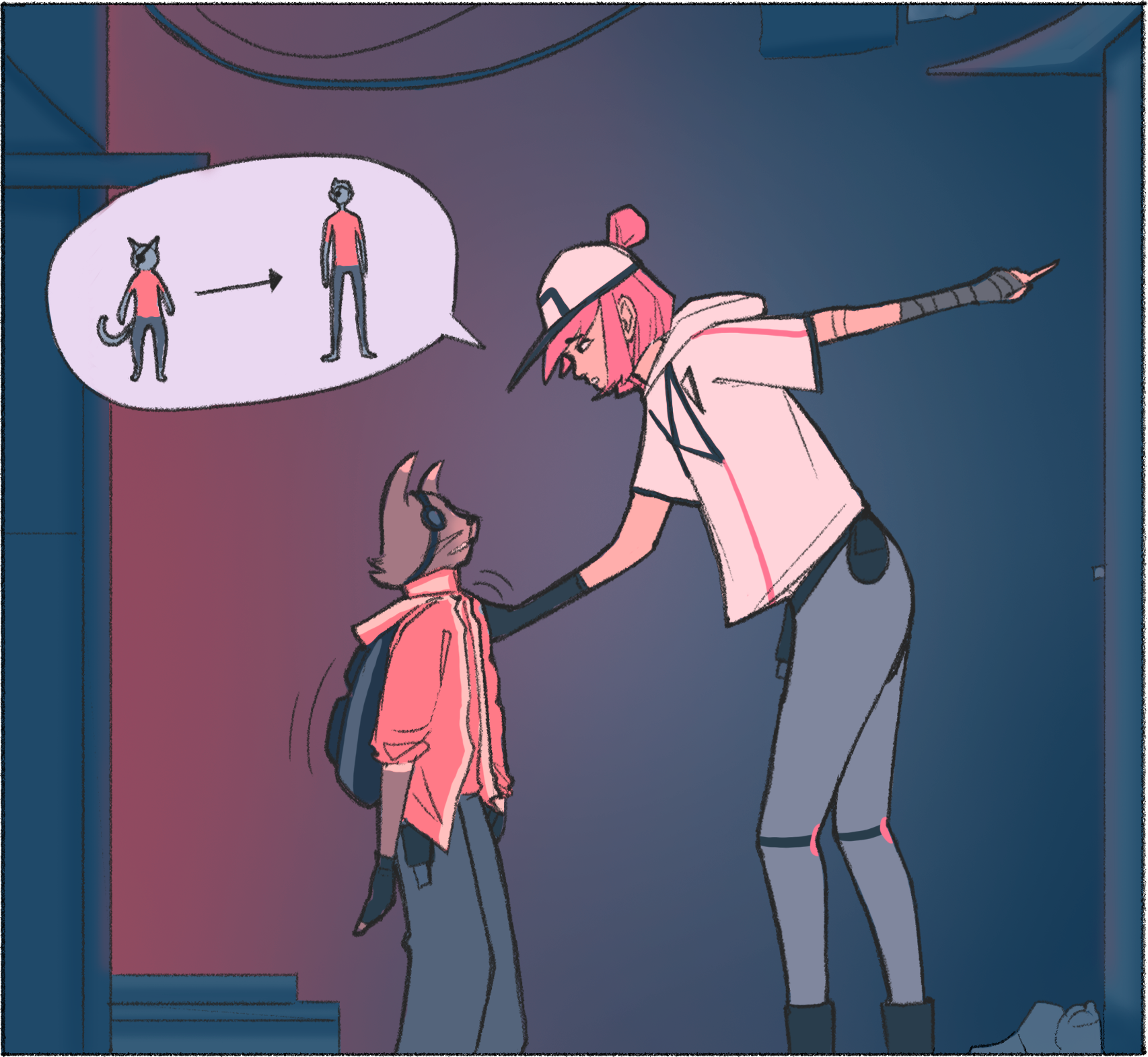 Case du storyboard colorée utilisée pour le pitching de l'histoire de la BD "GENESIS" par Laurent Degreve aka Neytix.