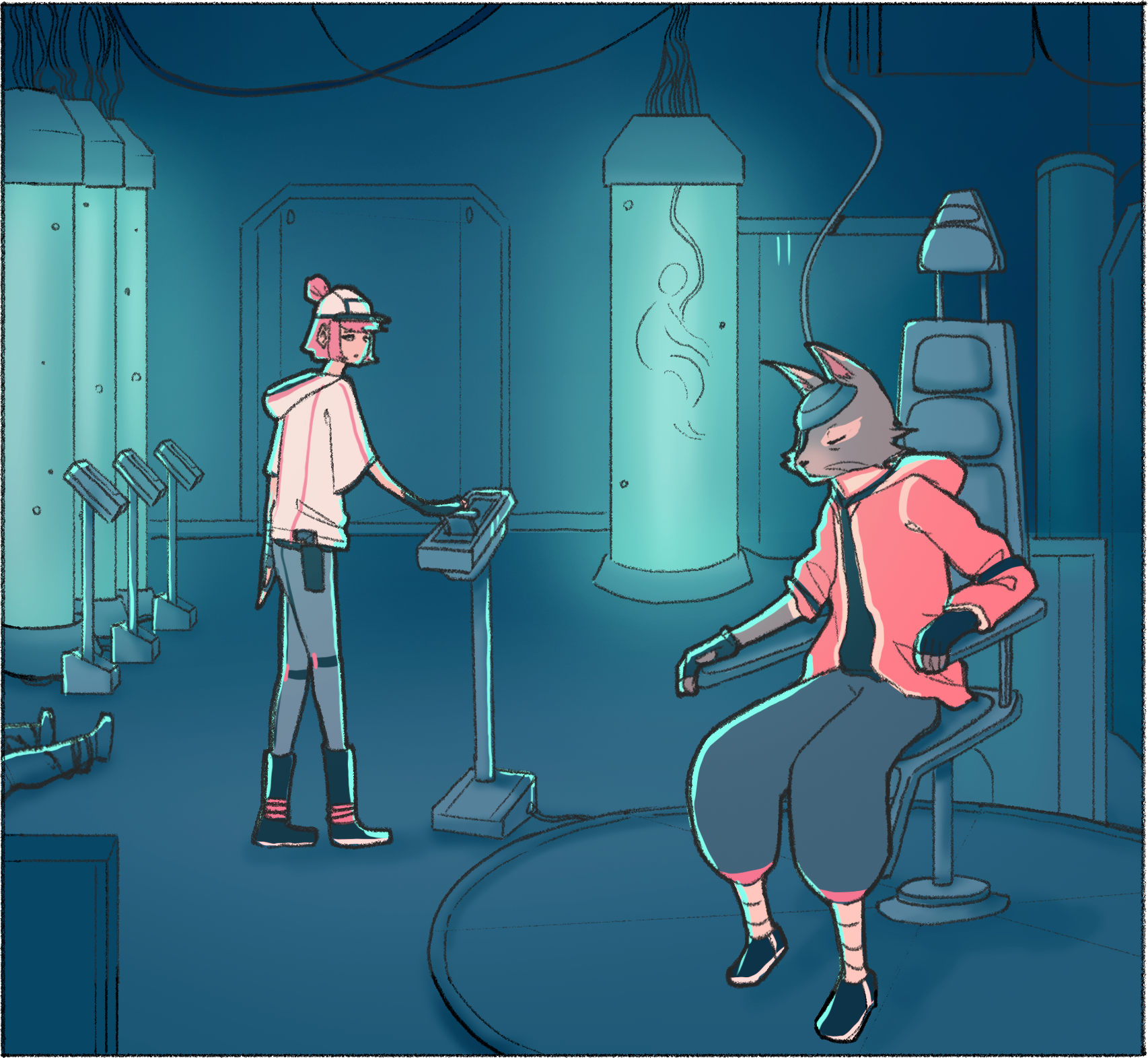 Case du storyboard colorée utilisée pour le pitching de l'histoire de la BD "GENESIS" par Laurent Degreve aka Neytix.