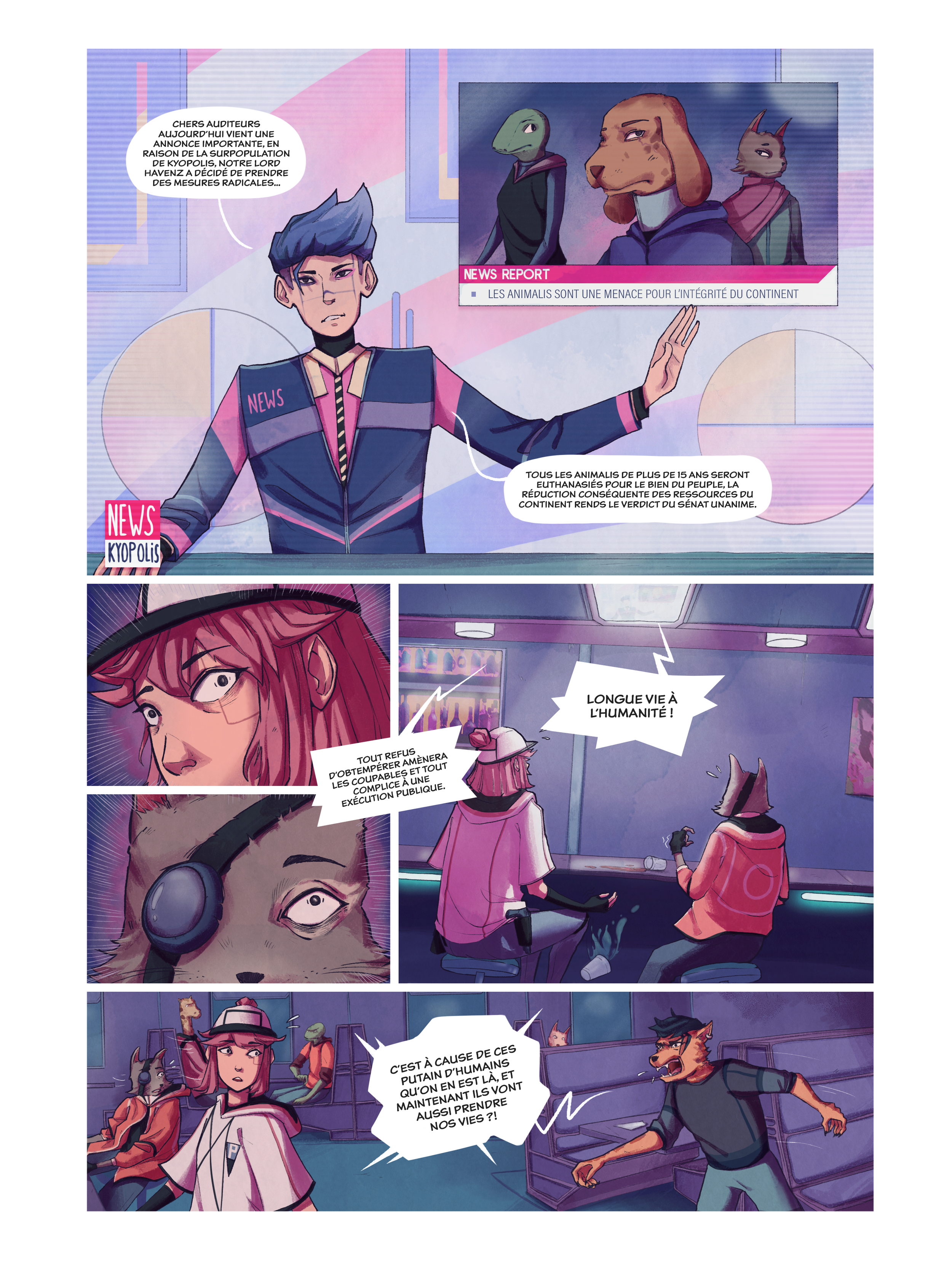 Extrait de planche de la BD "Genesis" par Laurent Degreve aka Neytix.