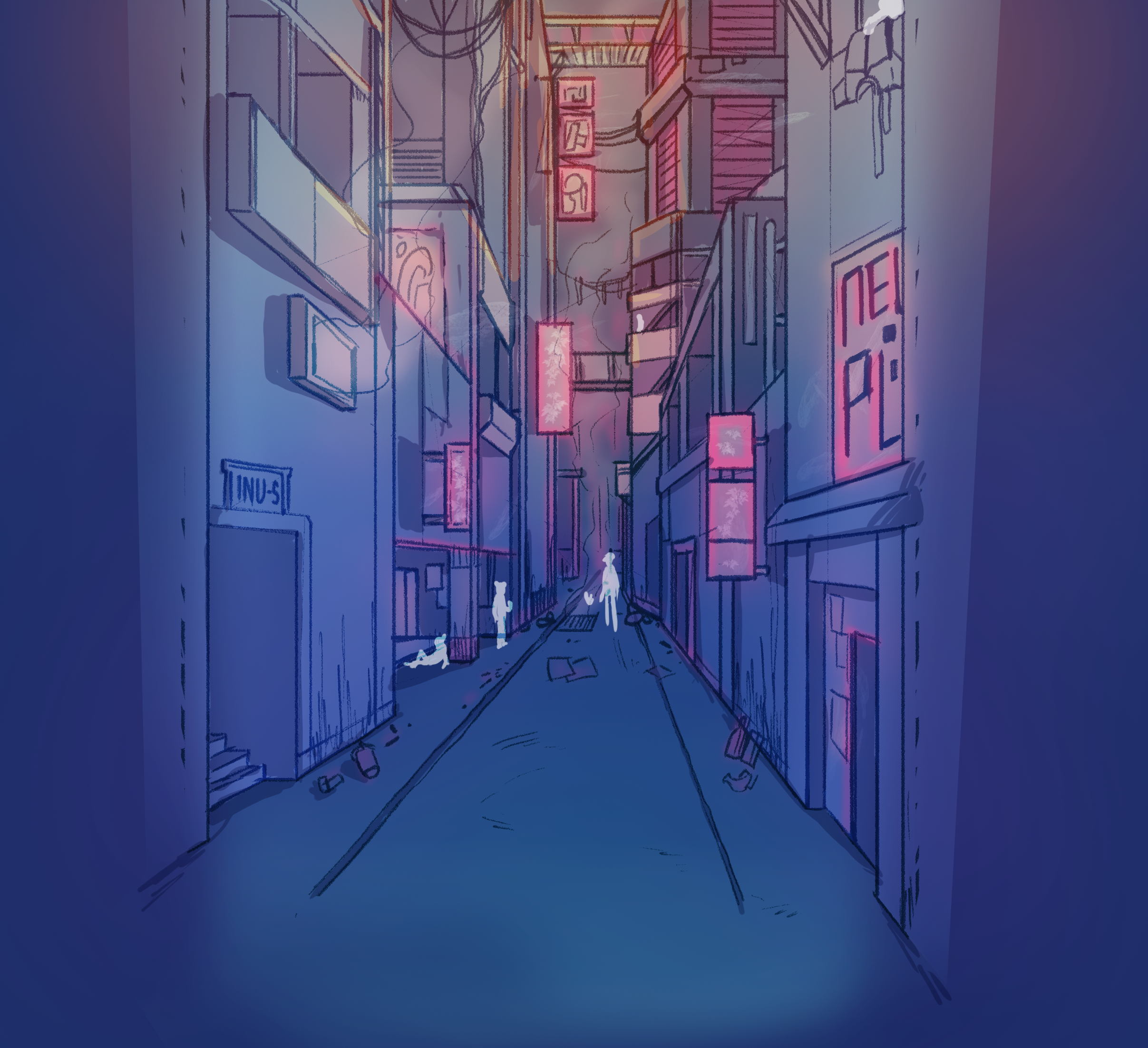 Image de la ville futuriste de "Kyopolis" de la BD "GENESIS" par Laurent Degreve aka Neytix.