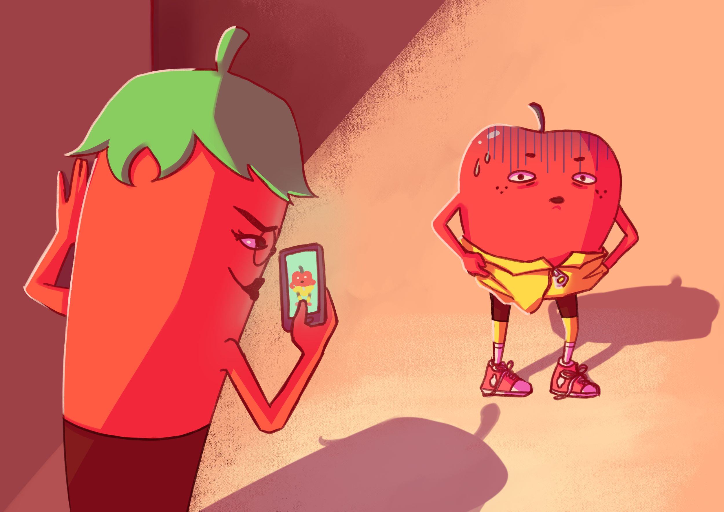 Illustration provenant du livre d'illustration "Johnny Citrus".