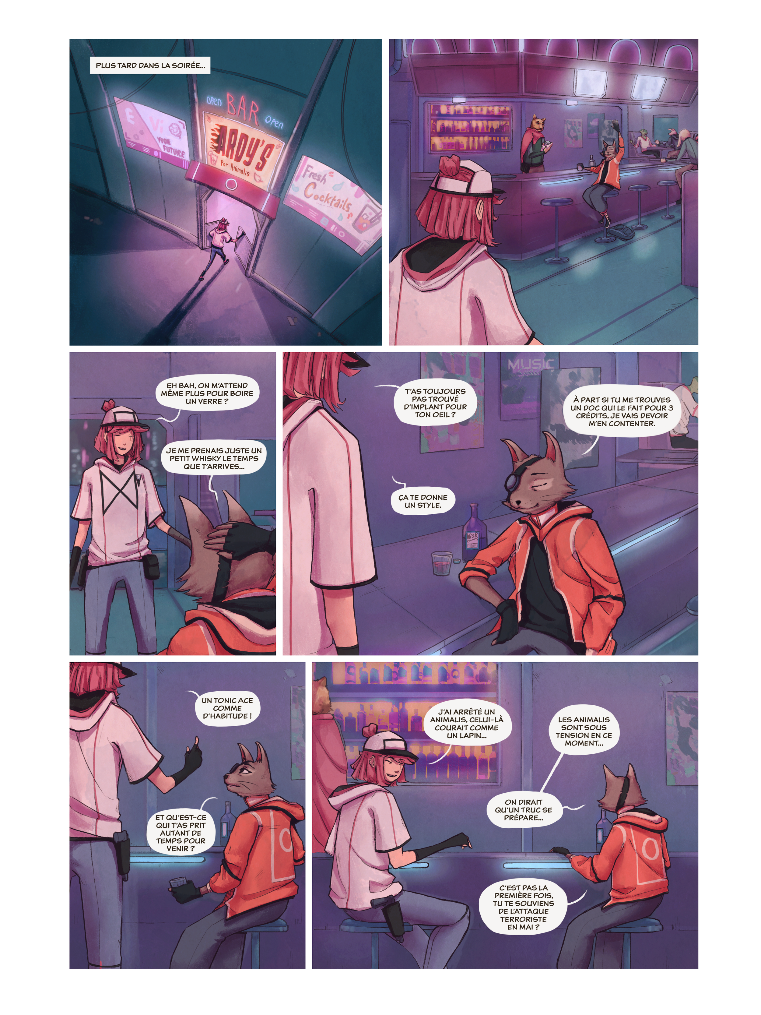 Extrait de planche de la BD "Genesis" par Laurent Degreve aka Neytix.