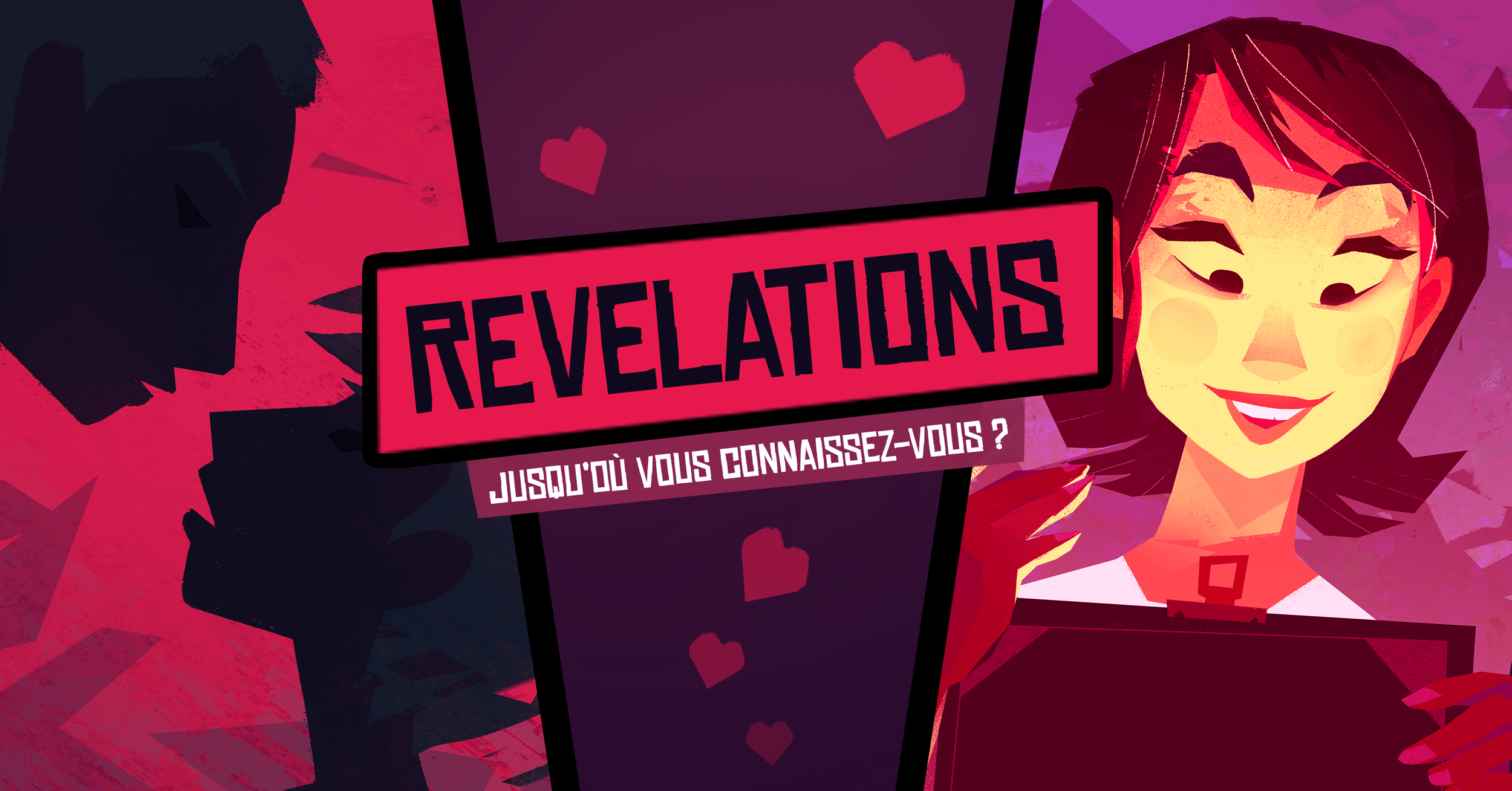 Bannière du jeu "Révélations" pour la Saint-Valentin