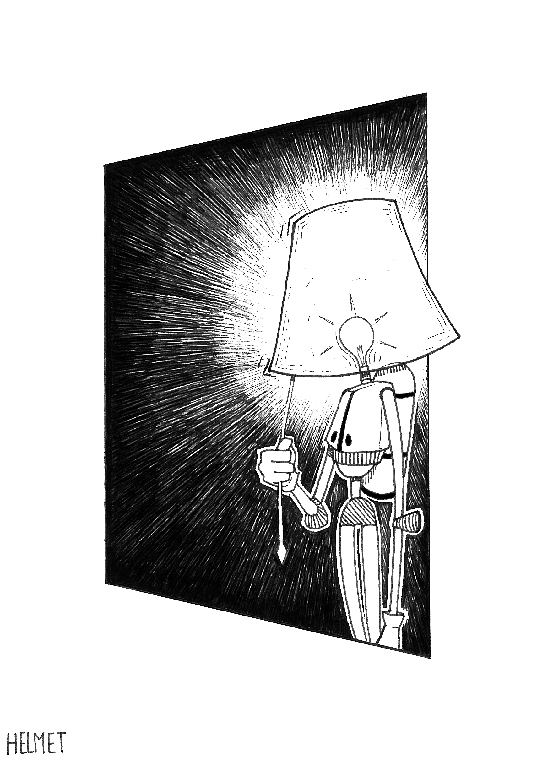 Illustration pour le challenge du Inktober 2021 mettant en scène le personnage imaginé pour le défi, par Neytix.