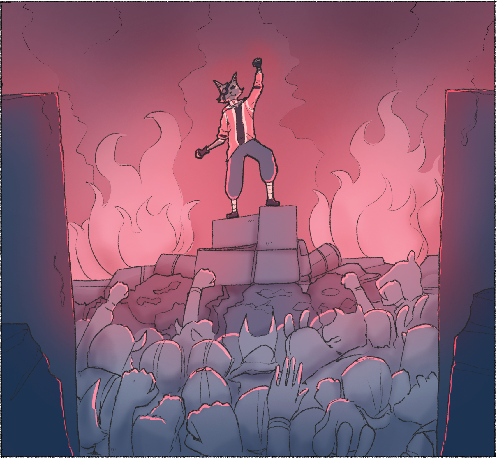 Case du storyboard colorée utilisée pour le pitching de l'histoire de la BD "GENESIS" par Laurent Degreve aka Neytix.