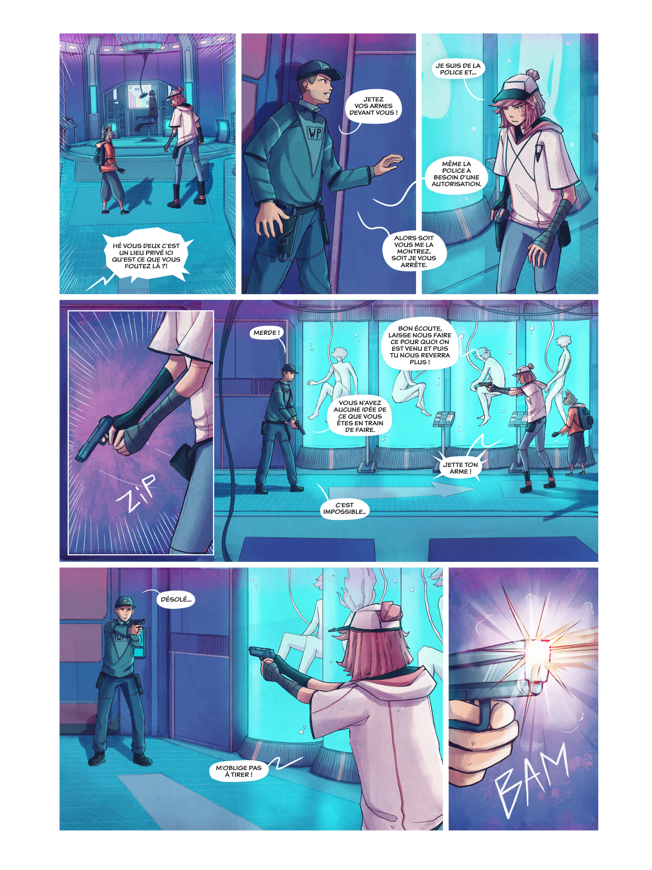 Extrait de planche de la BD "Genesis" par Laurent Degreve aka Neytix.
