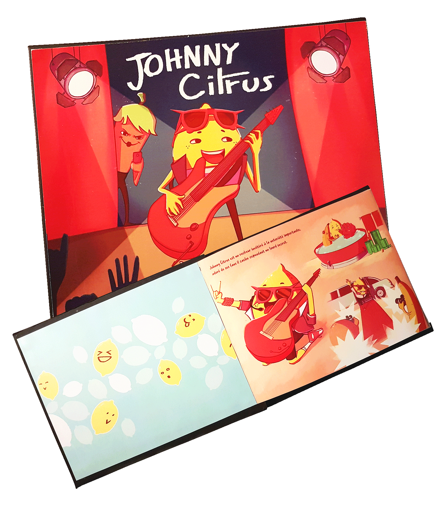 Photo du livre d'illustration "Johnny Citrus" par Laurent Degreve aka Neytix.