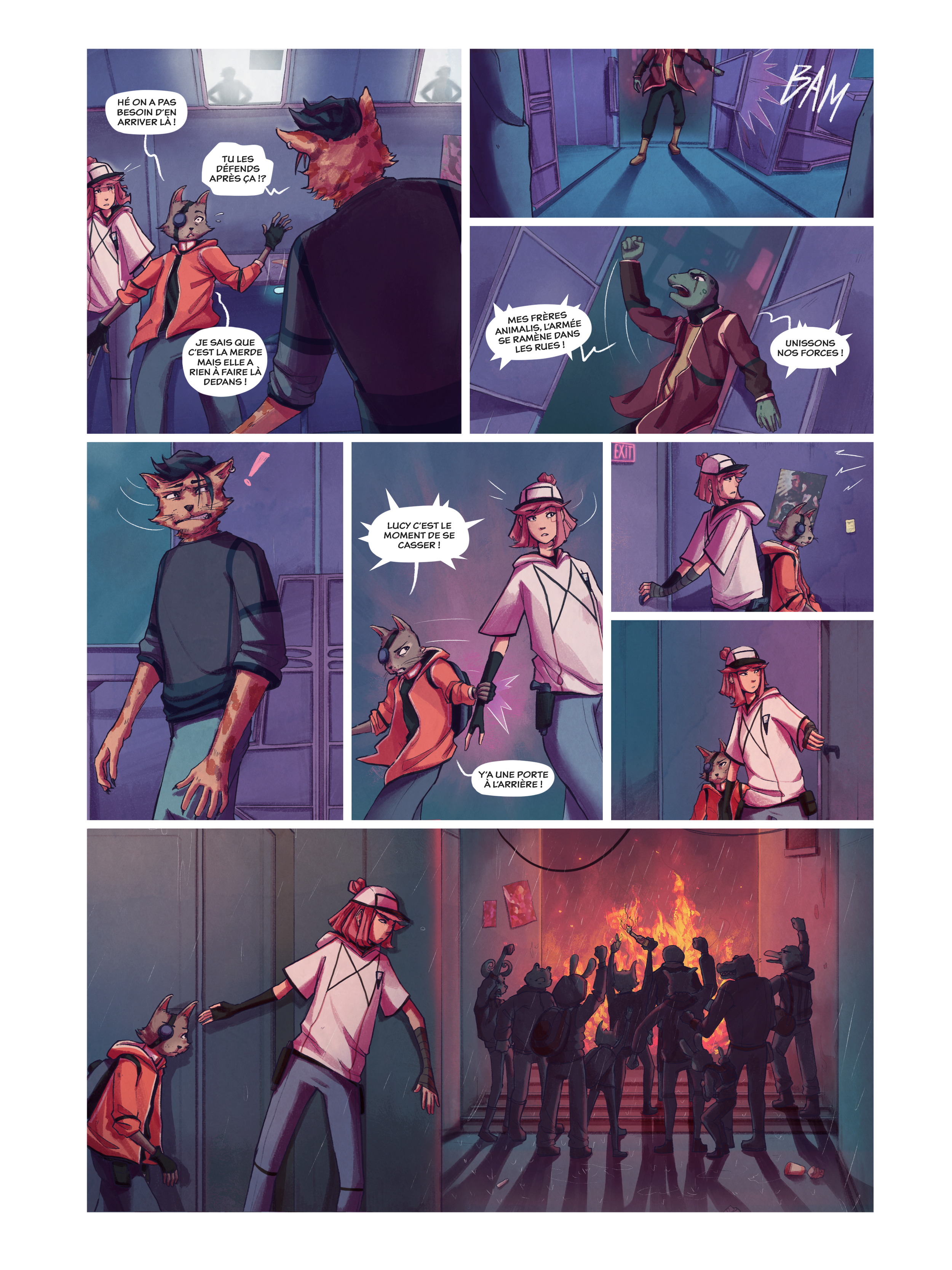 Extrait de planche de la BD "Genesis" par Laurent Degreve aka Neytix.