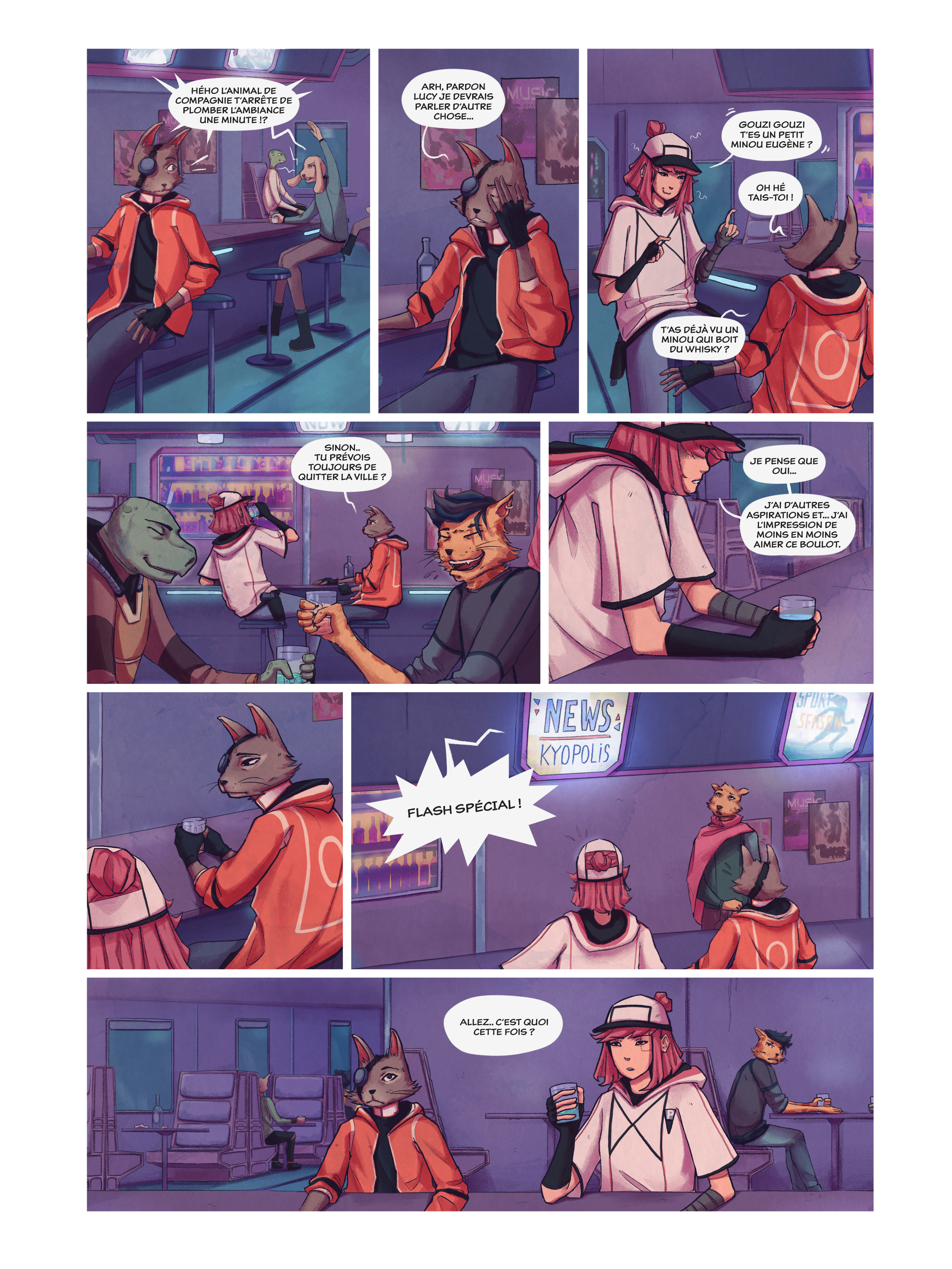 Extrait de planche de la BD "Genesis" par Laurent Degreve aka Neytix.