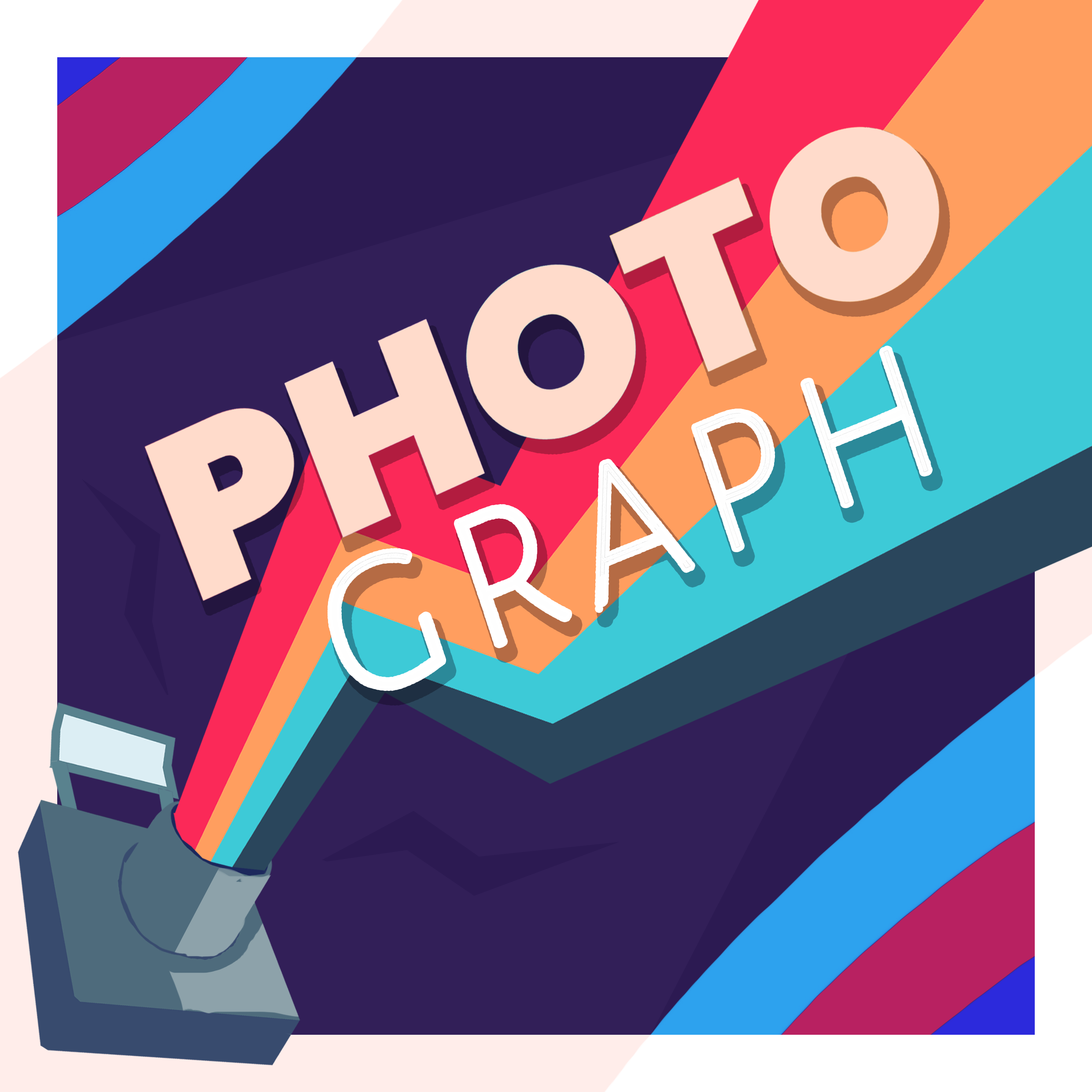 Couverture d'essai par Neytix pour le prototype de jeu de société "PhotoGraph" de Act In Games.