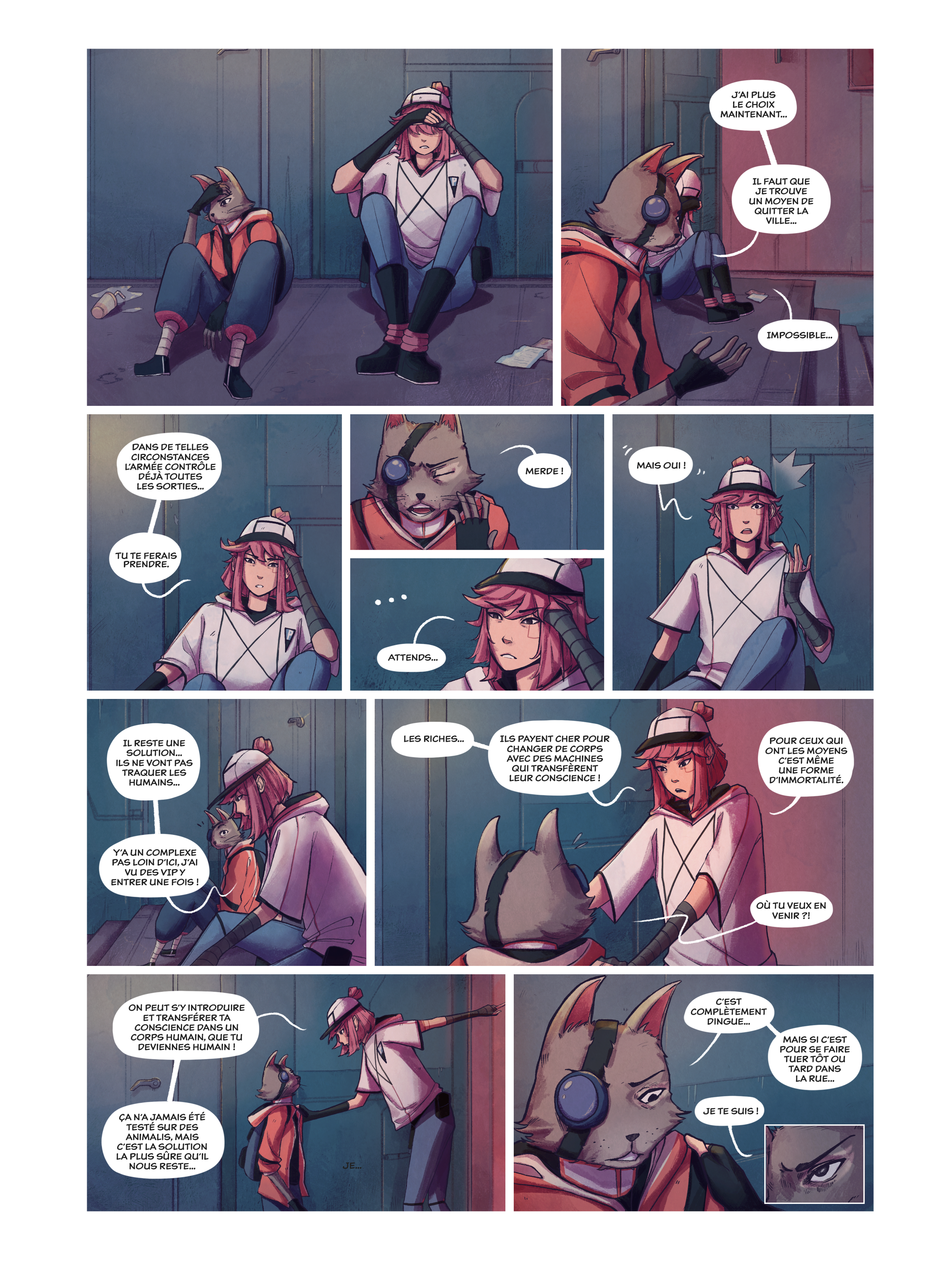 Extrait de planche de la BD "Genesis" par Laurent Degreve aka Neytix.