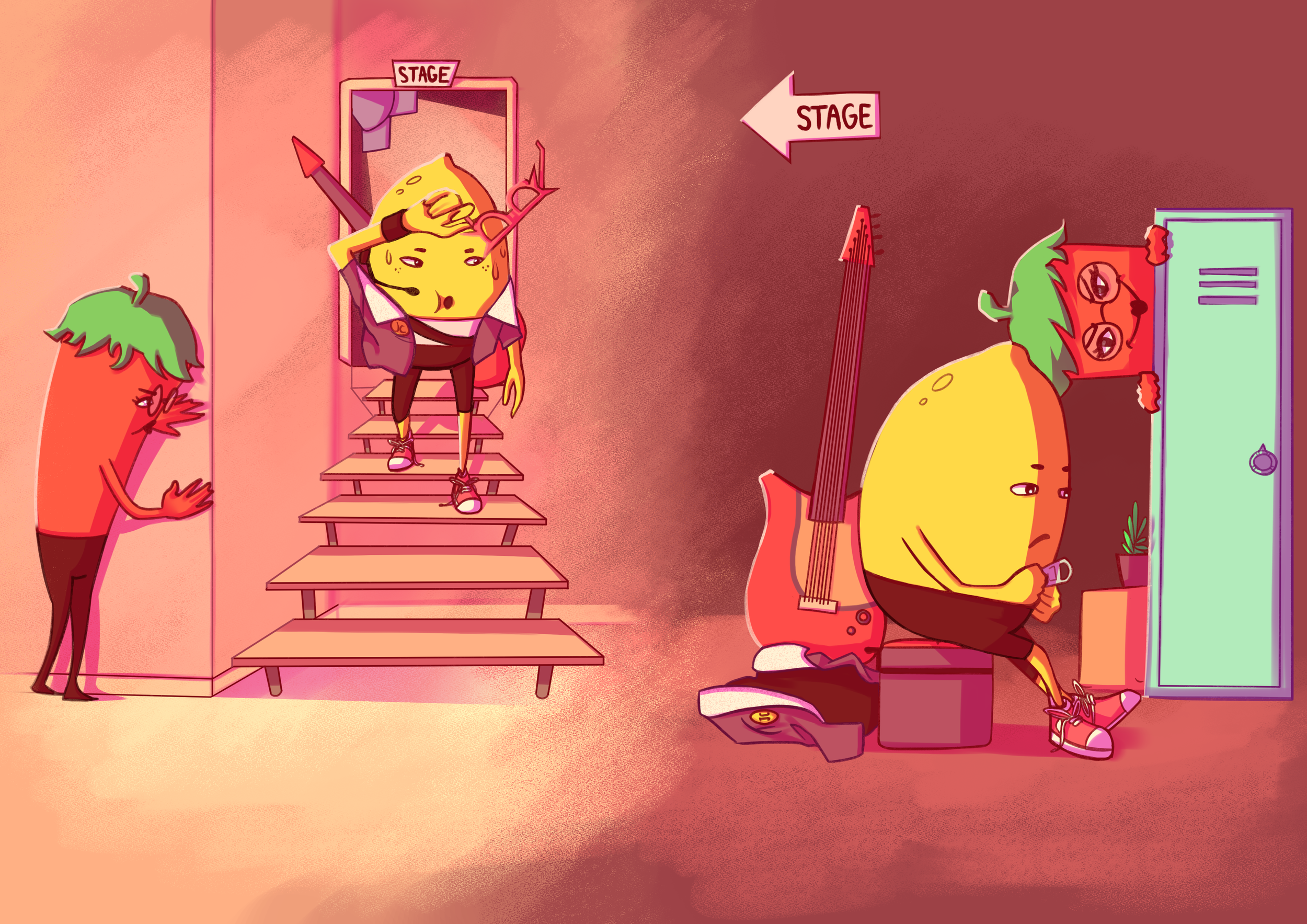 Illustration provenant du livre d'illustration "Johnny Citrus".