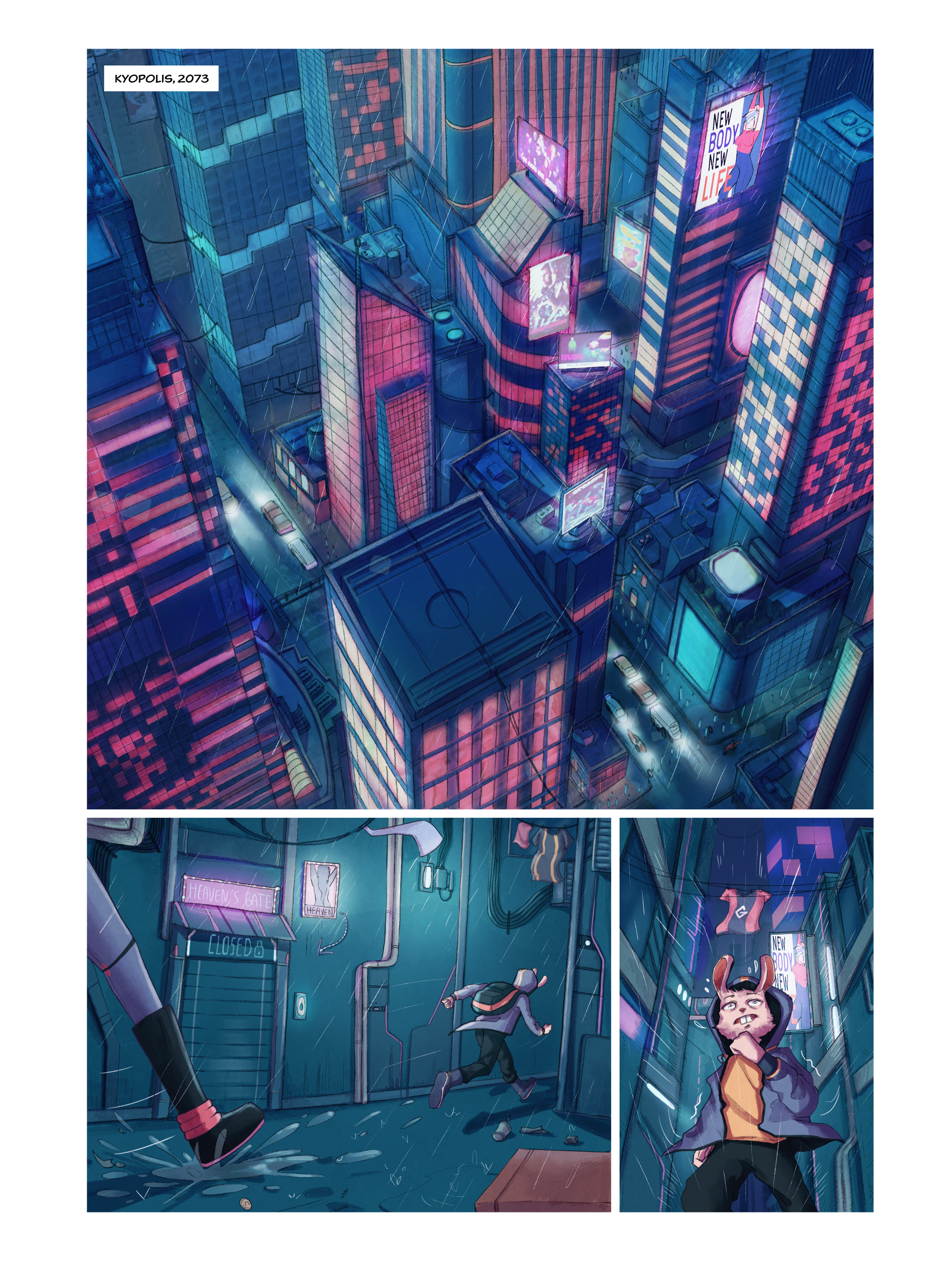 Première page de la BD "GENESIS".