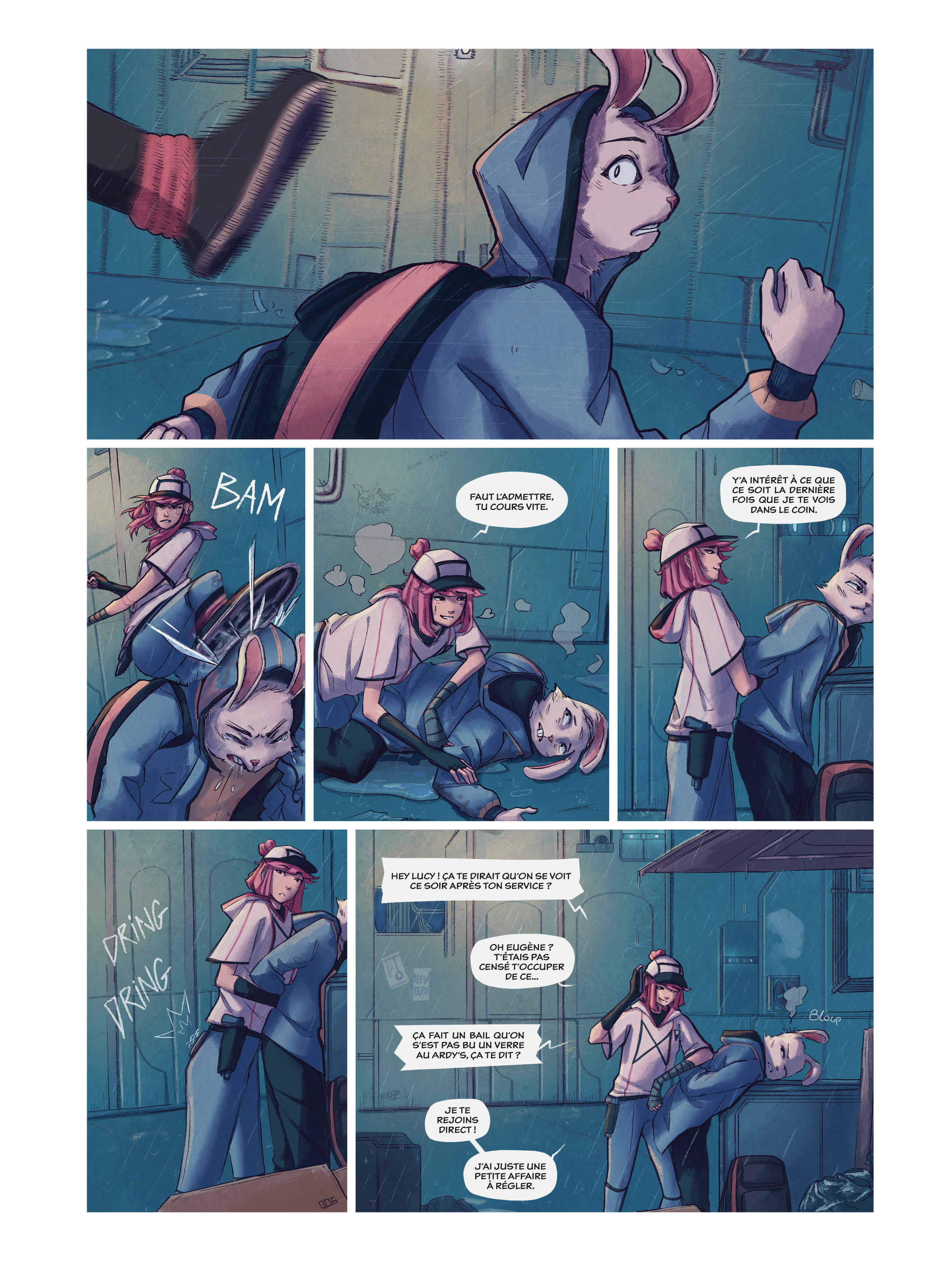 Extrait de planche de la BD "Genesis" par Laurent Degreve aka Neytix.