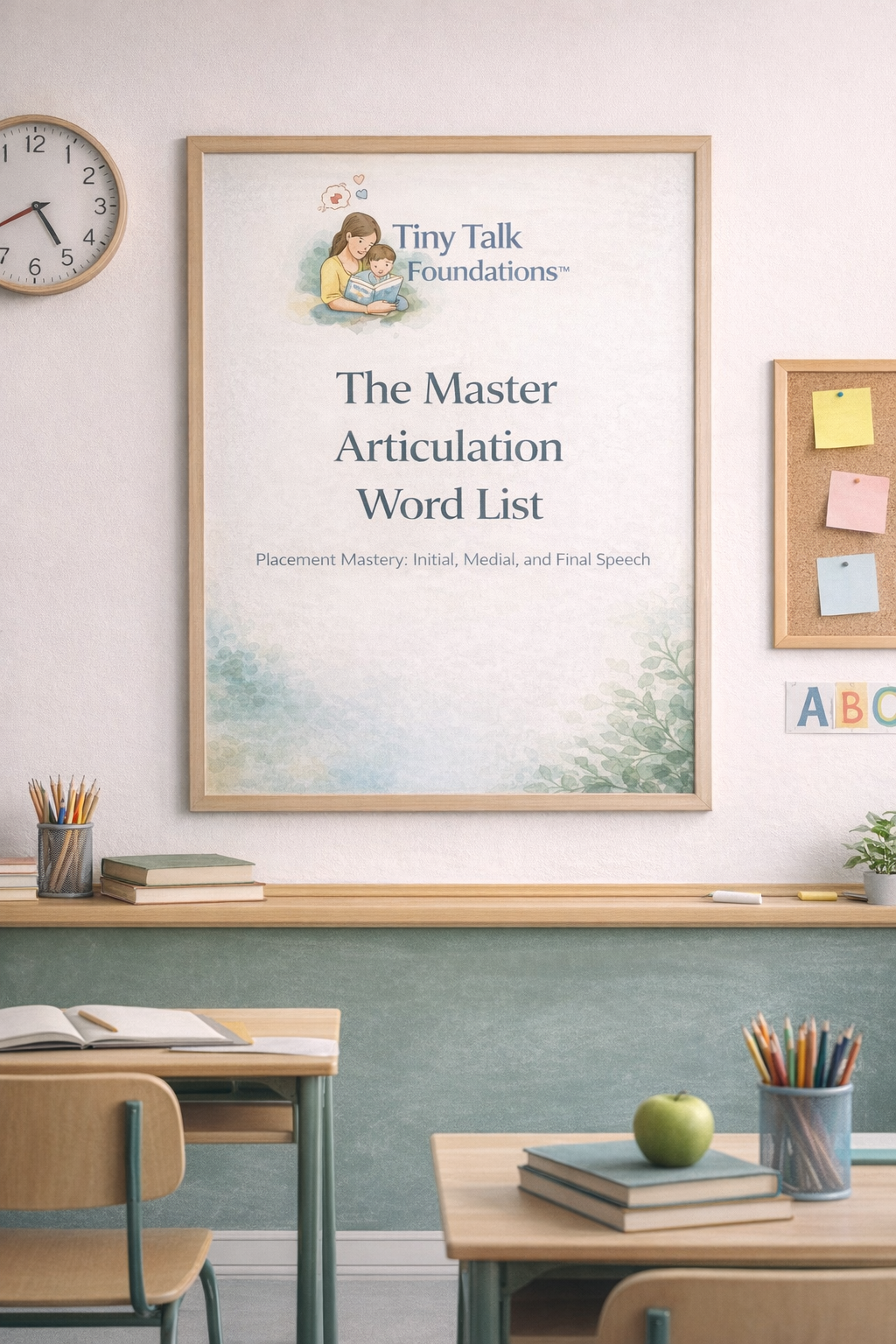 Tiny Talk: Master Articulation Word List (Poster-style)