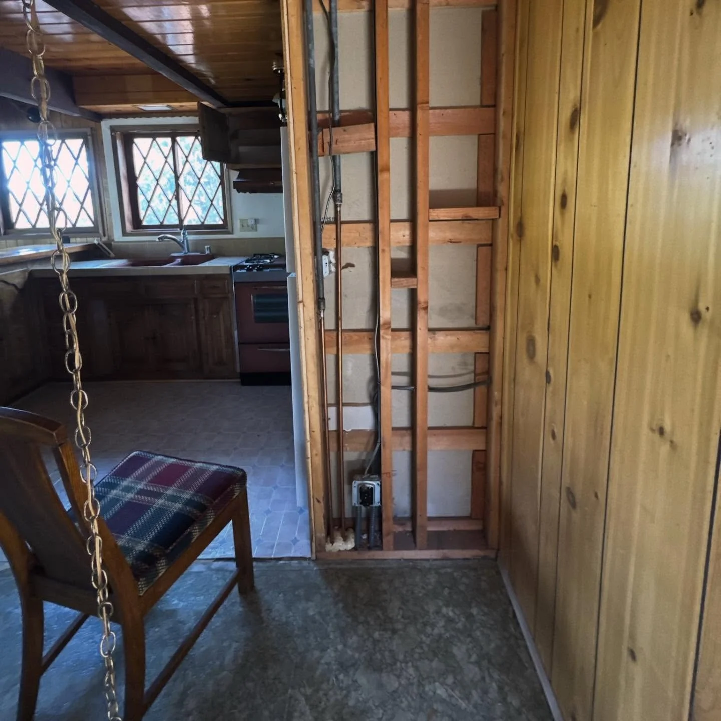 While we wanted to maintain the original charm of the cabin, there were some elements that needed to so&hellip;even if it meant off the second story balcony