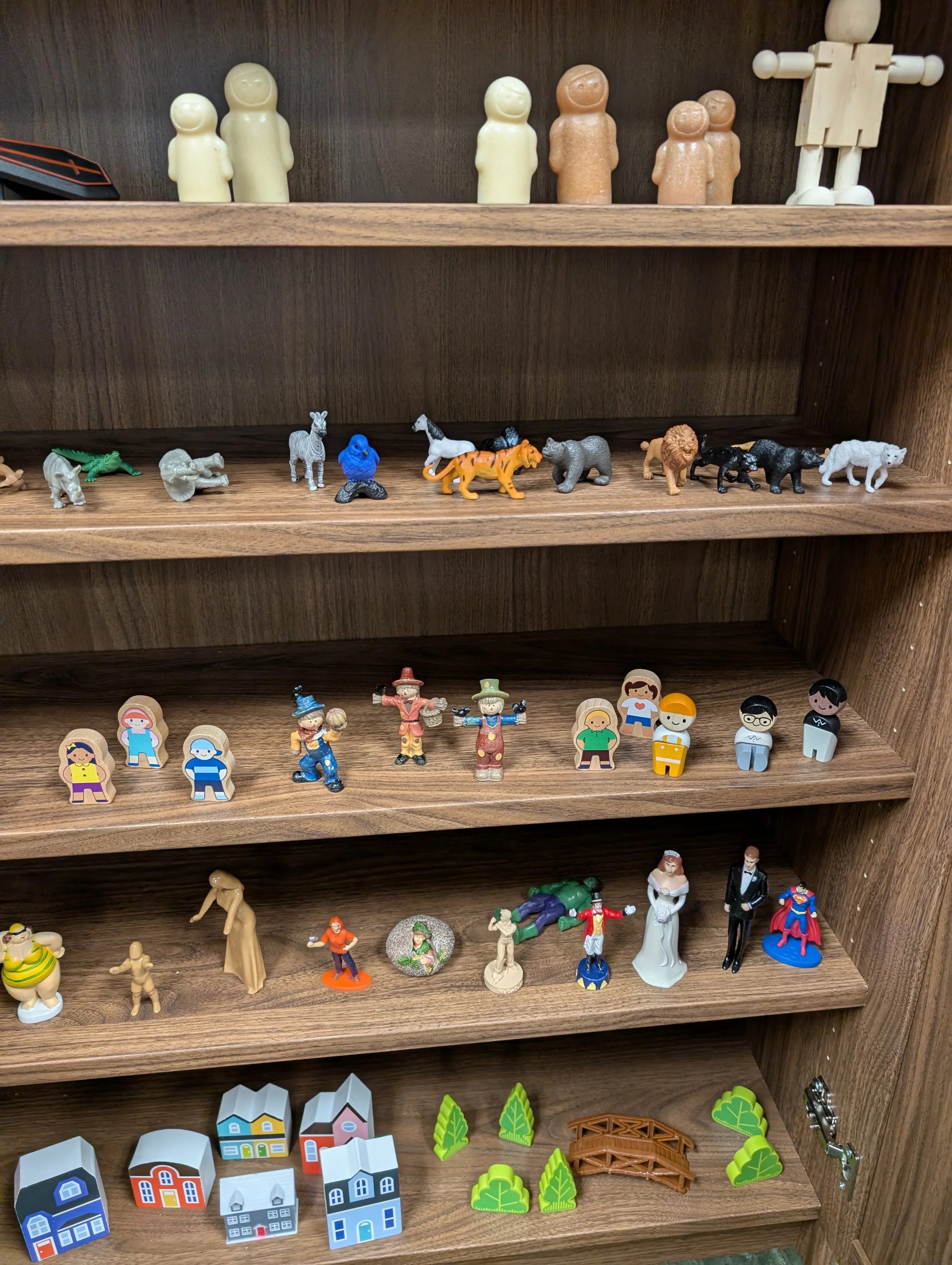 Sandtray Figurines to help process attachment wounds and trauma in an externalizing activity.