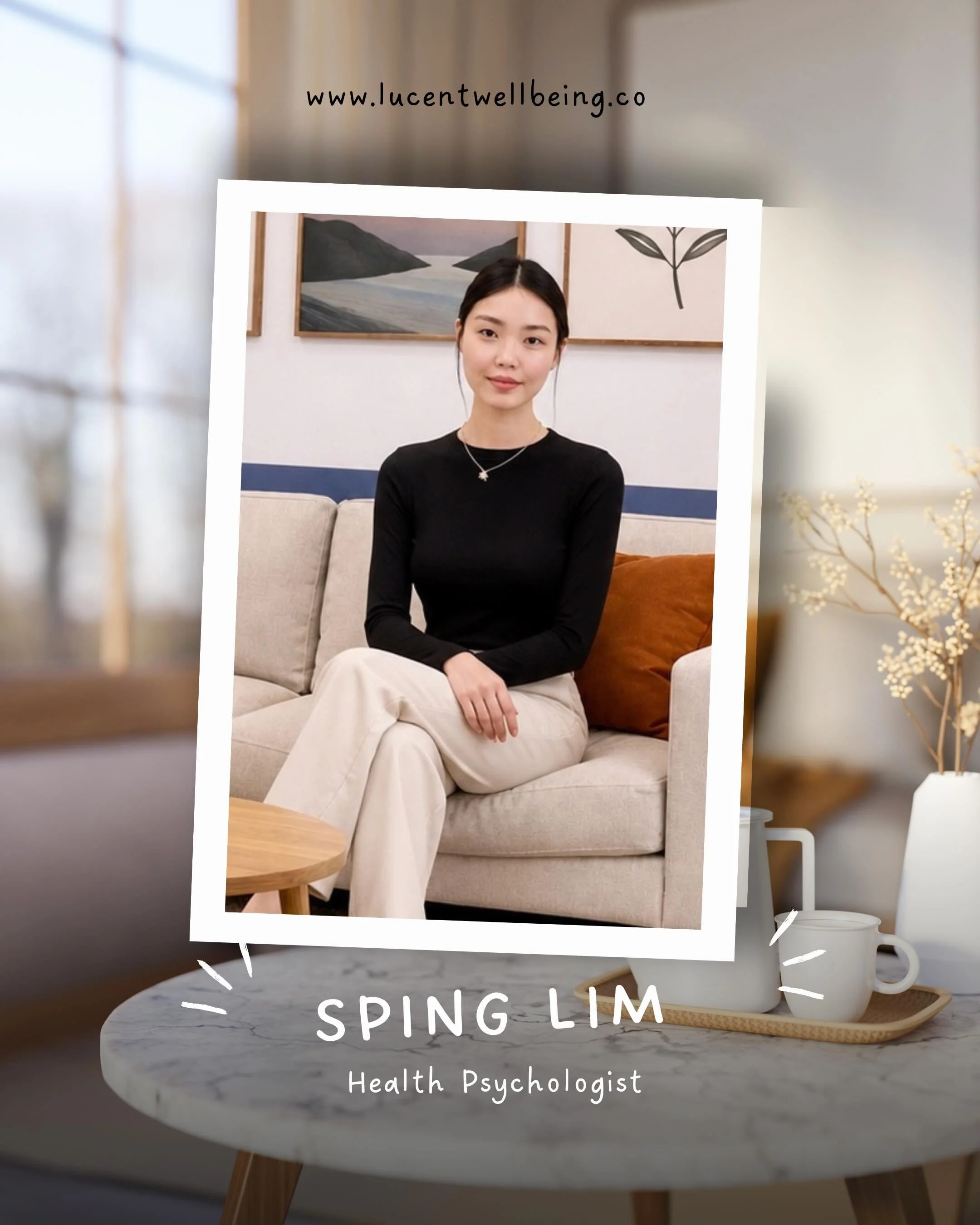 Sometimes our struggles don&rsquo;t begin in the mind alone - 
they show up in our sleep, our eating habits, our stress levels, our bodies, and the way we move through everyday life.

Today, we&rsquo;re introducing Sping Lim, Associate Health Psychol