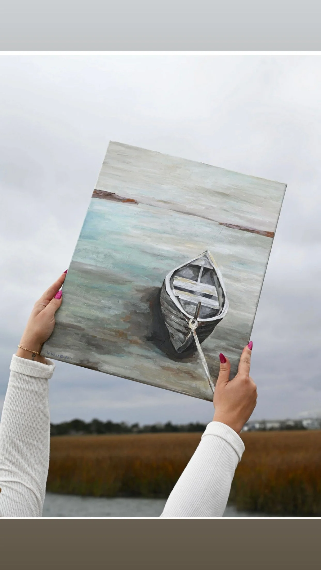 "New Years Day" - 16 x 24 on reclaimed canvas