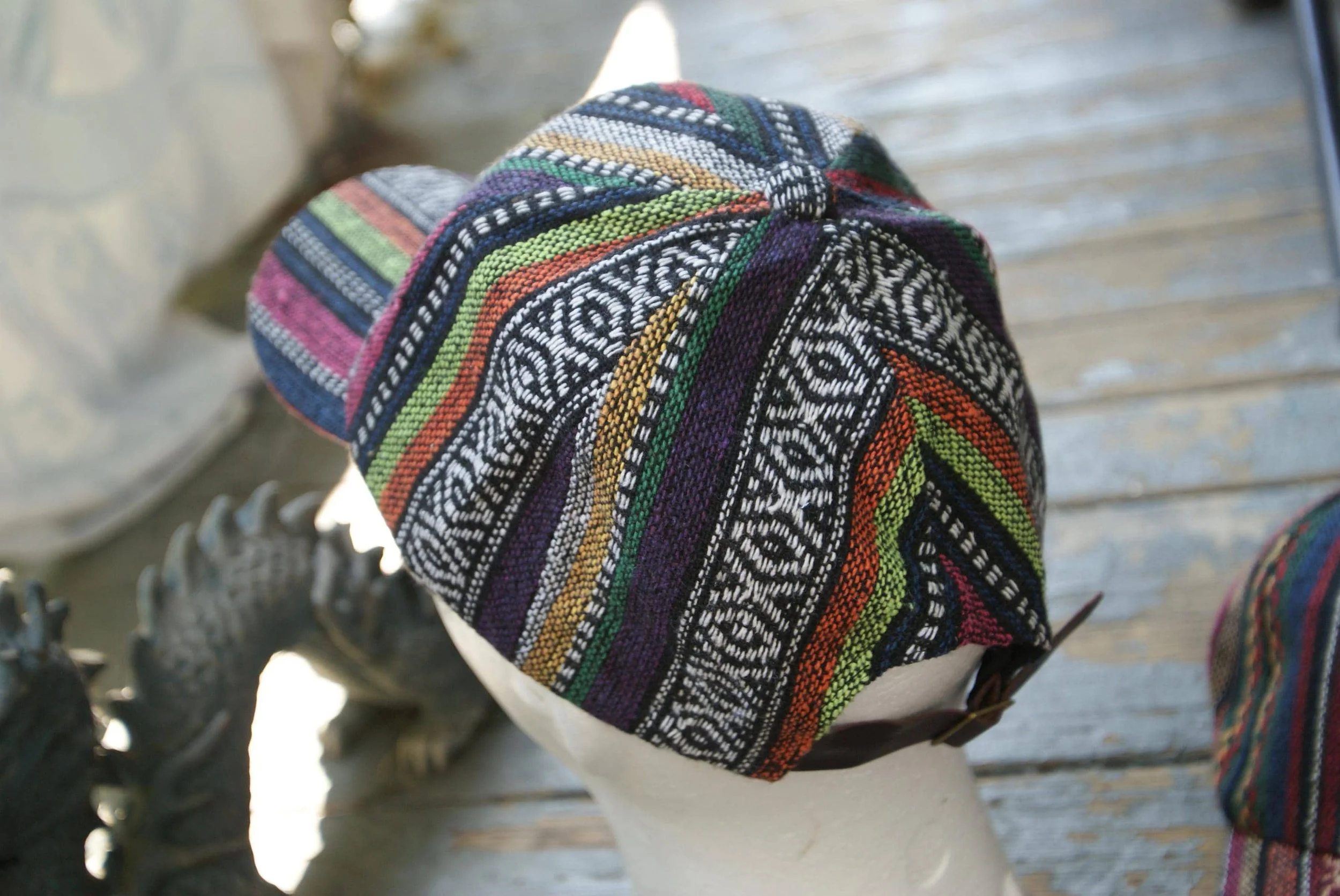 Boho Classic Cosmic Stealie Cap, Grateful Dead Inspired Psychedelic Hat, Steal Your Face Deadhead Festival Bohemian Cap