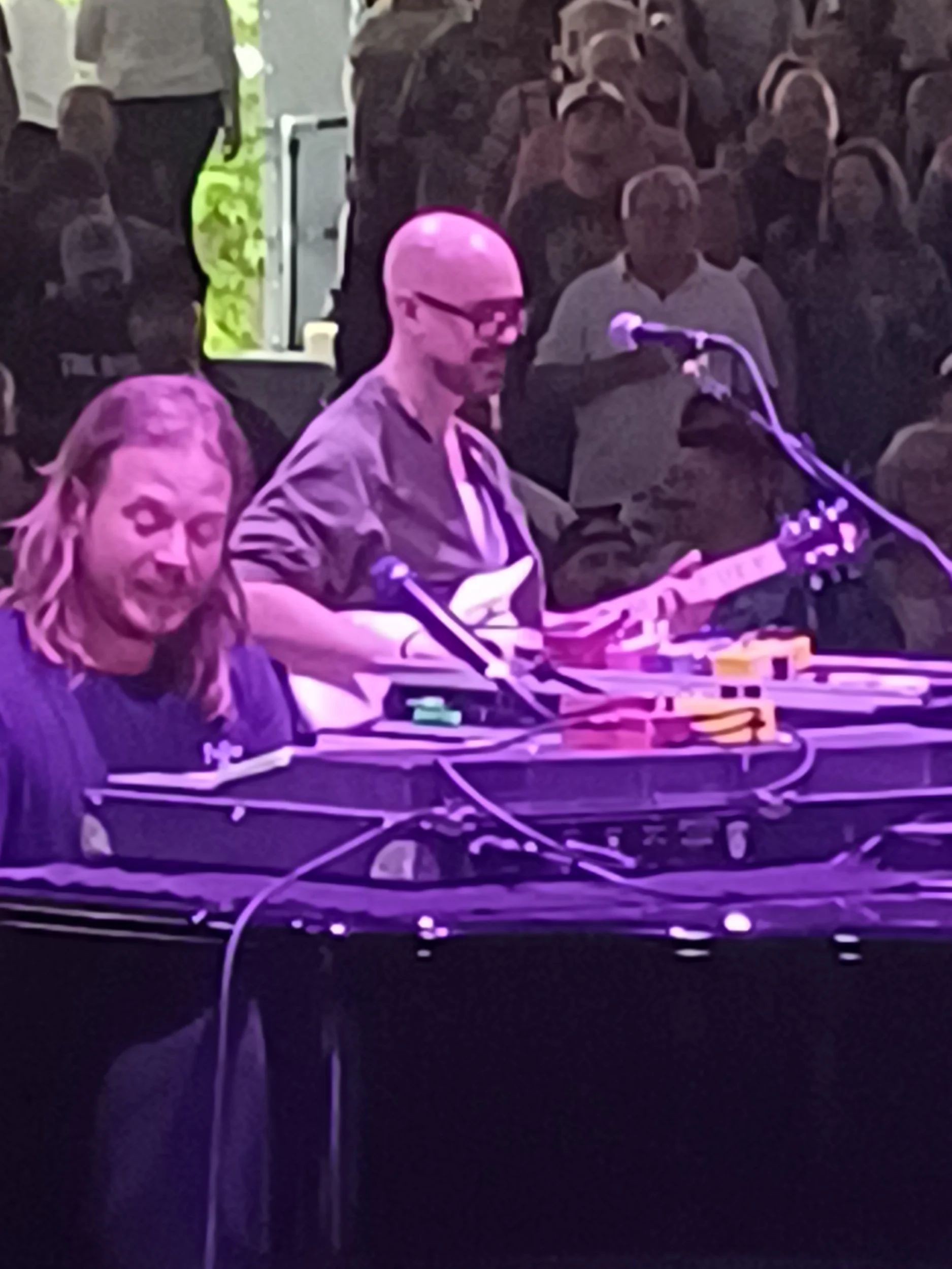 Marco Benevento playng piano with Tom Hamilton on guitar