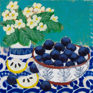little primrose and black grapes