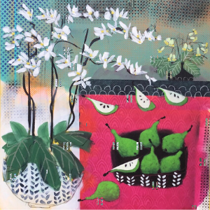 orchid and pears