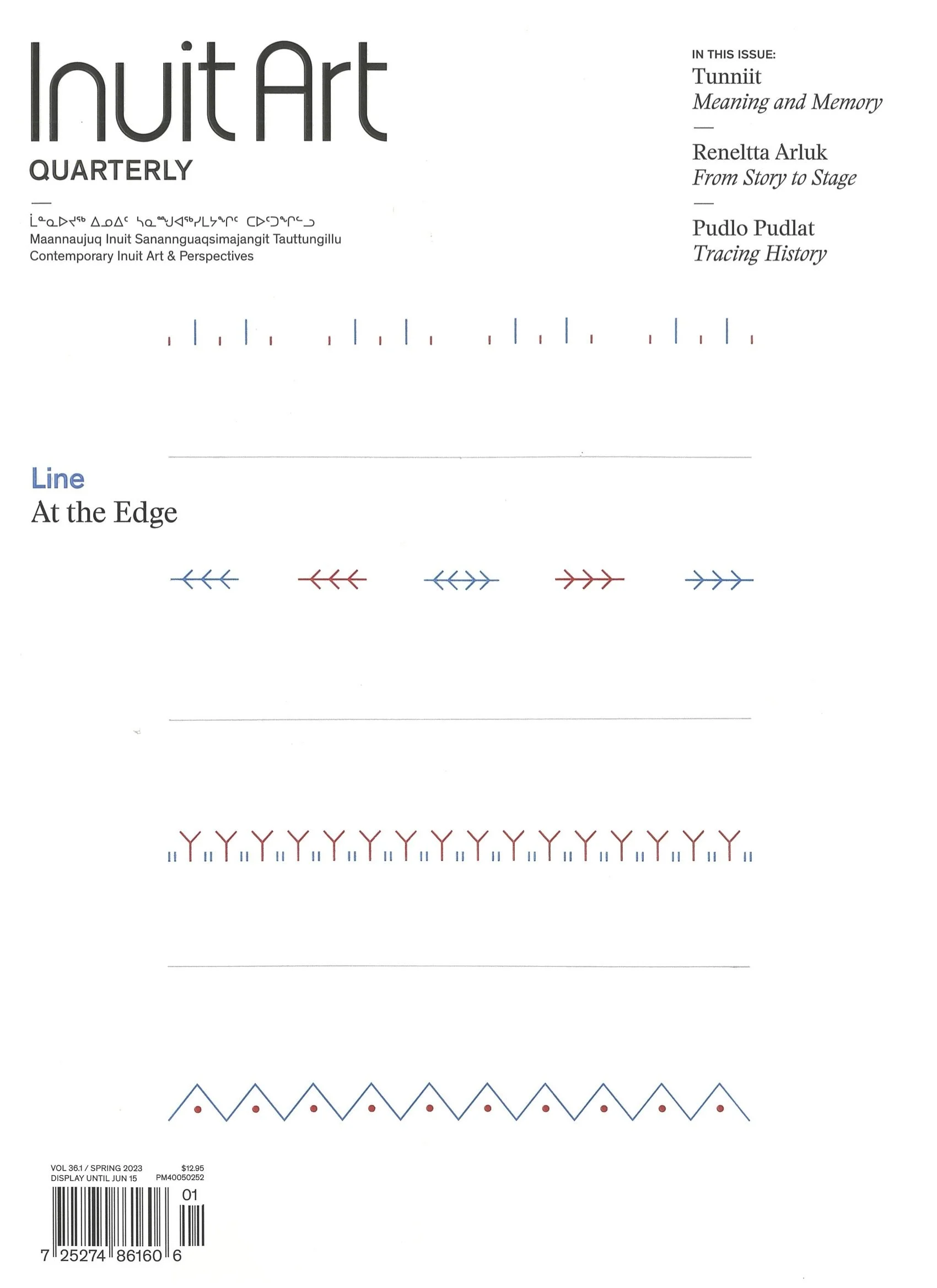 “Evan’s Drum” — Ossie Michelin, 2023 (Inuit Art Quarterly)