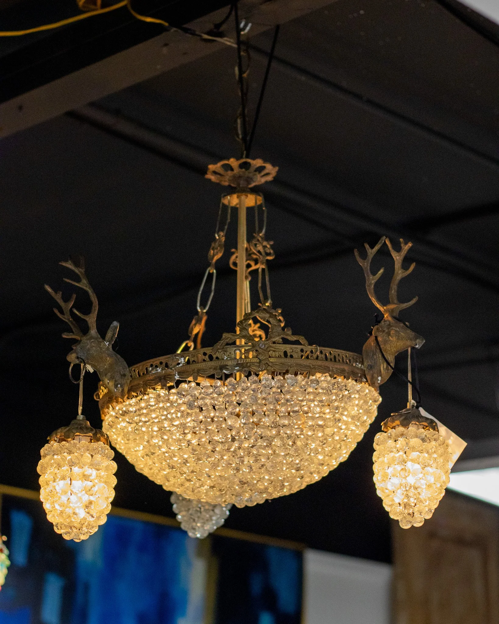 Vintage Deer Chandelier