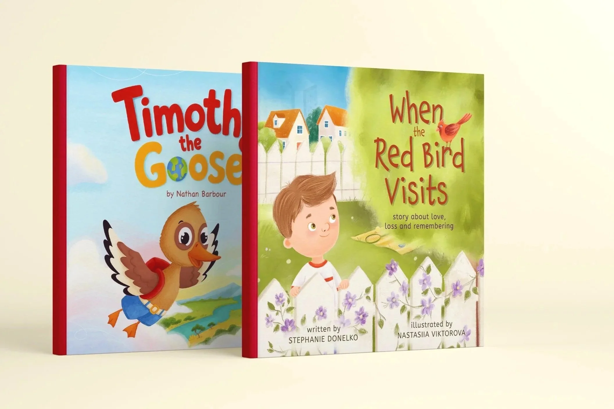 picture book front and back cover design and illustration