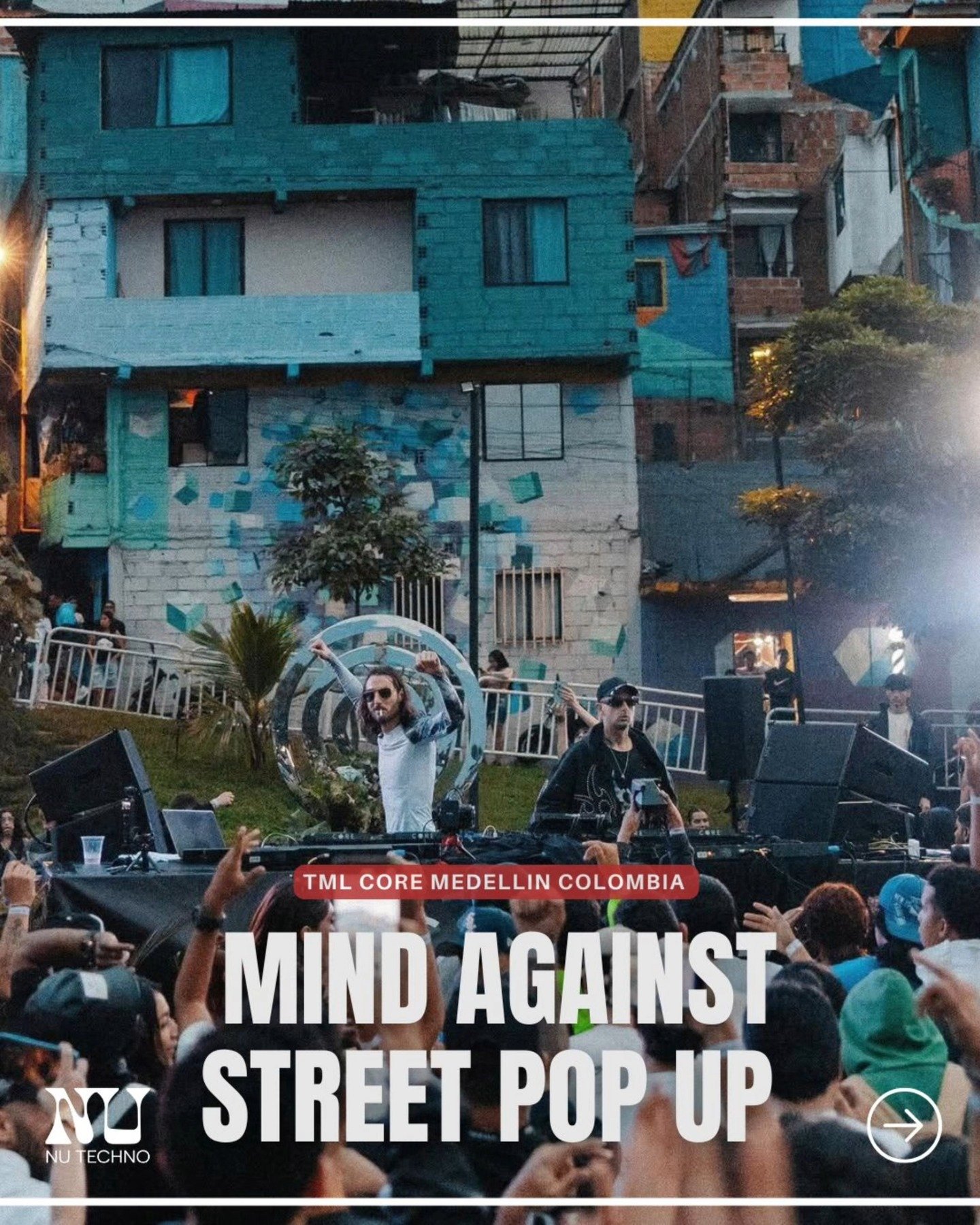 Street pop-up with  @mindagainst in the streets of Medell&iacute;n 🇨🇴

No stage, no rules &mdash; just sound taking over the city !

@tomorrowland 
@core.world 

More on @nutechno .