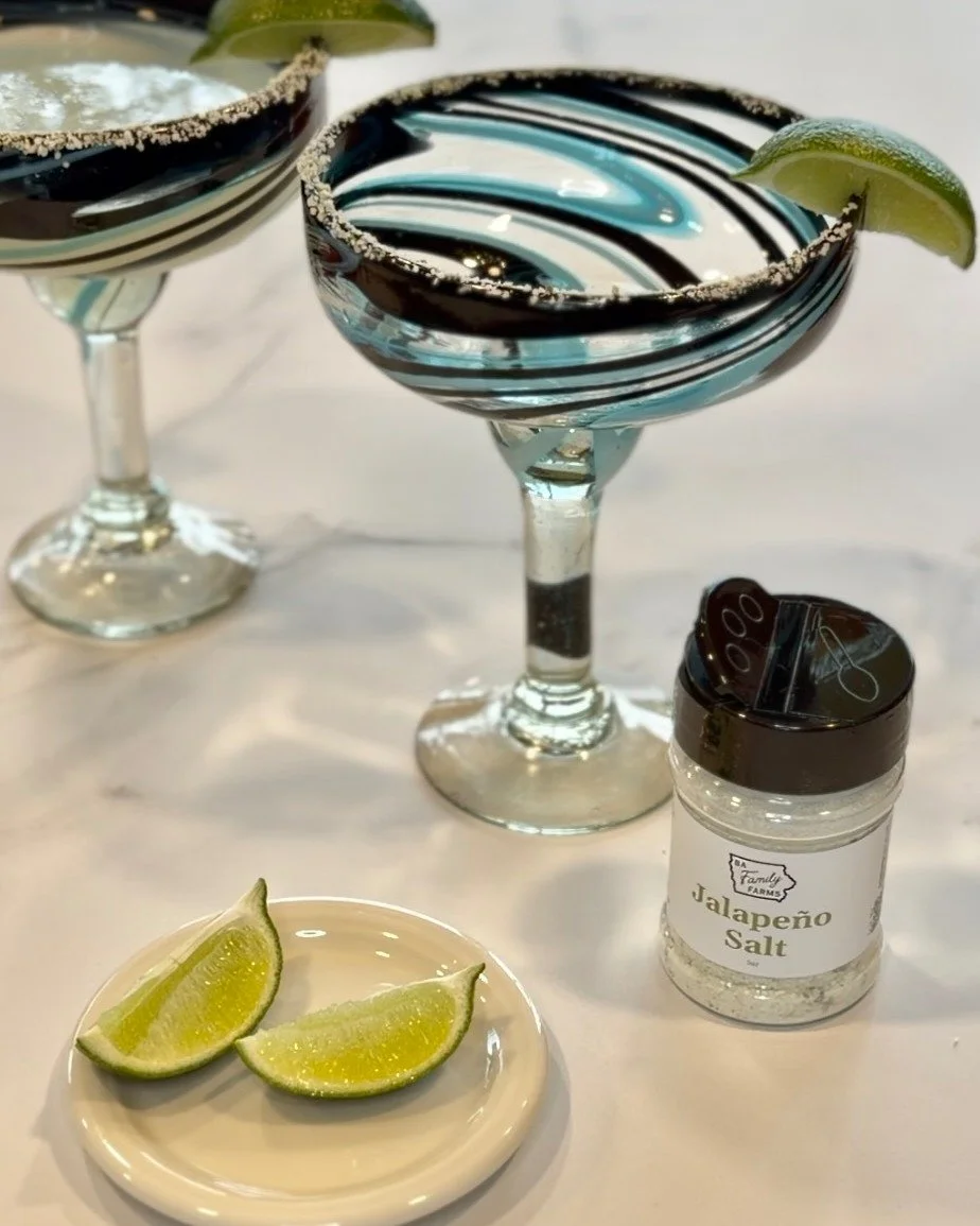 Don&rsquo;t forget the jalape&ntilde;o salt rim 🍹

www.bafamilyfarms.com