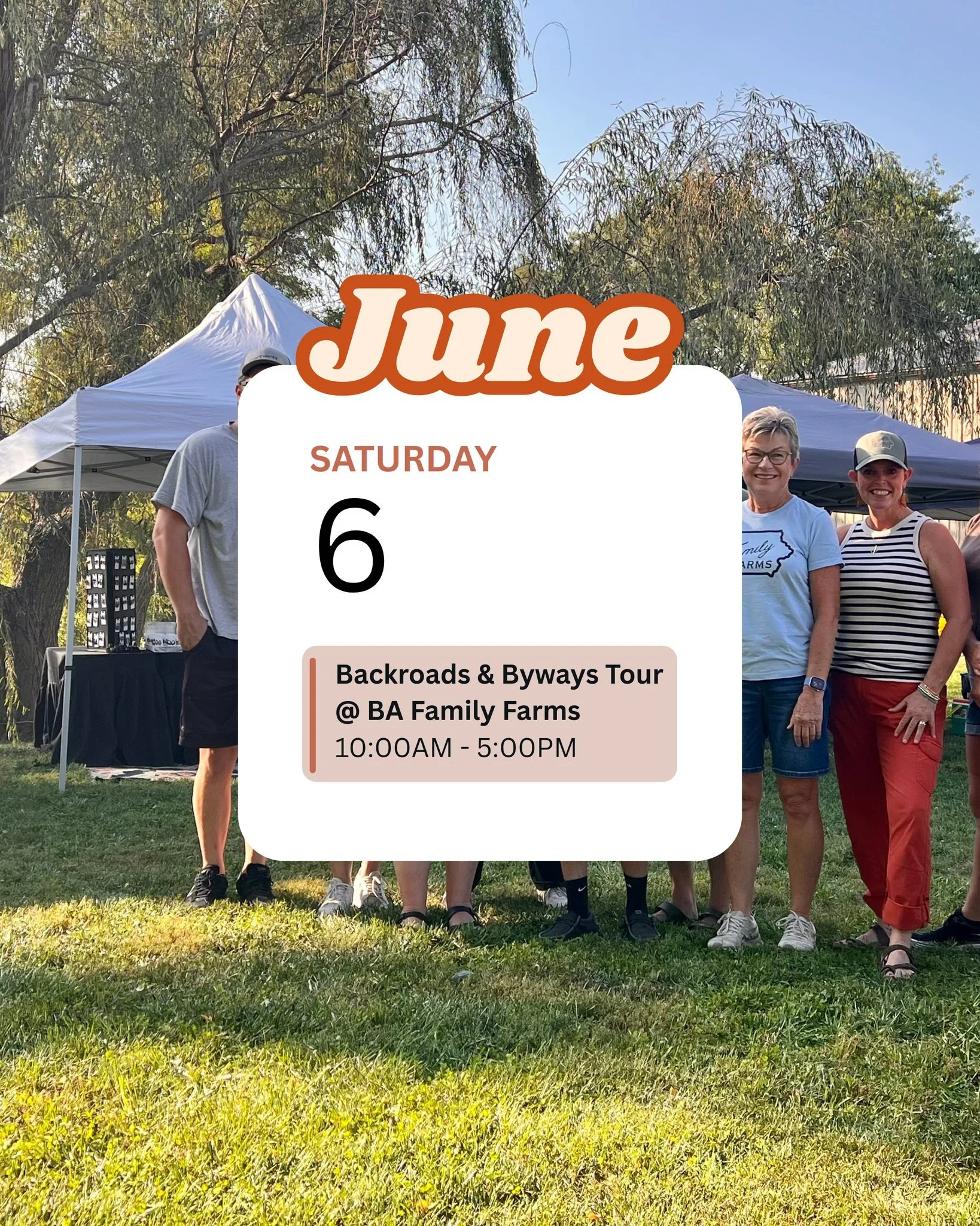☀️ Day Two of the Spring 2026 Backroads &amp; Byways Tour!

We&rsquo;re back at it today for the final day of the tour at BA Family Farms!
Stop by the farm to shop local vendors, grab a coffee, pick up something sweet, browse handmade goods, and enjo